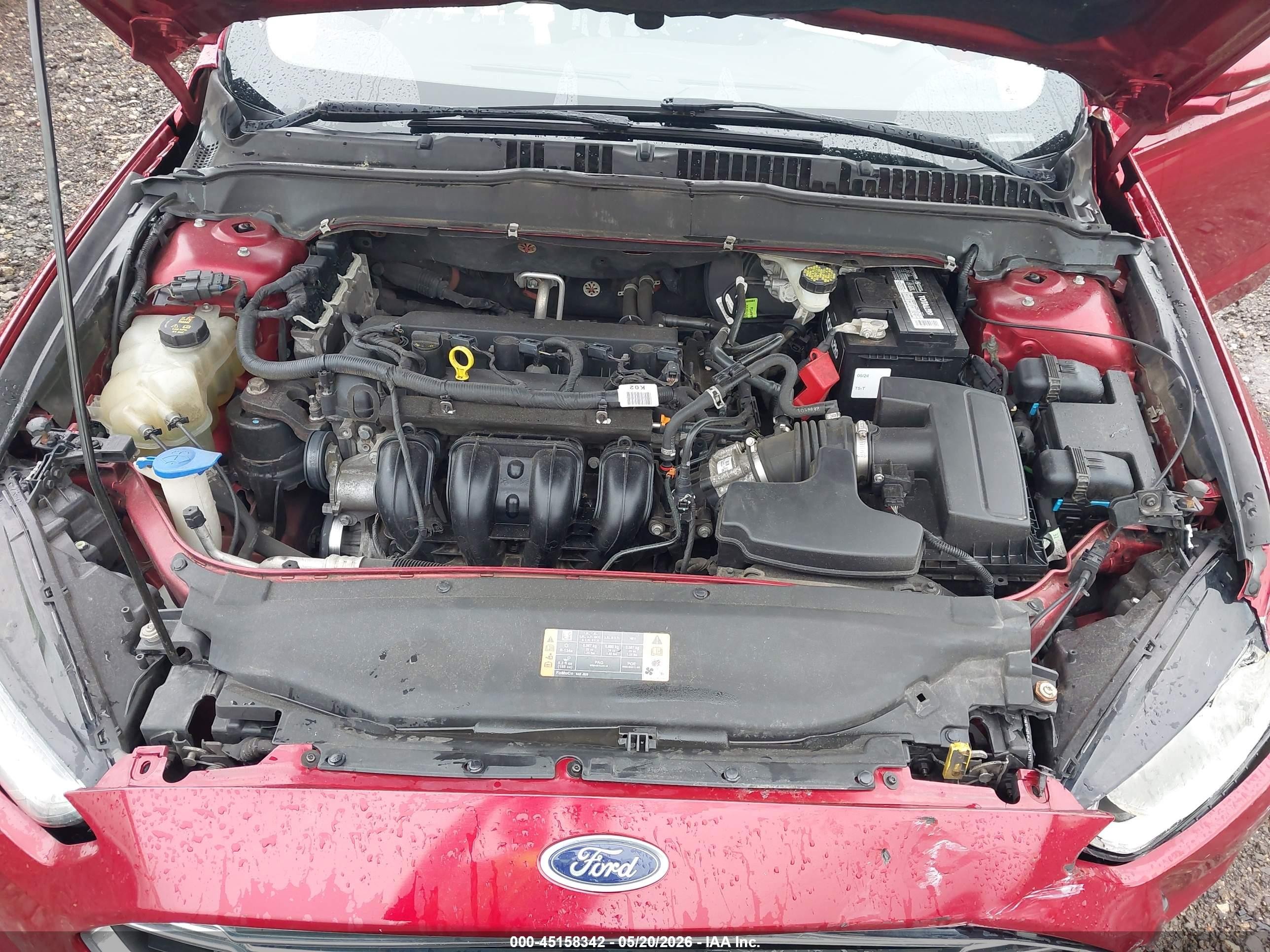 2016 Ford Fusion Se Maroon vin: 1FA6P0H79G5120468