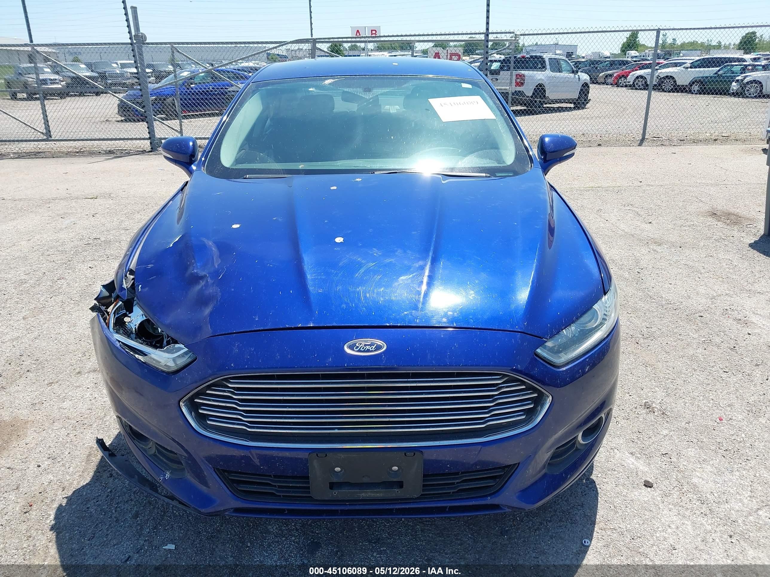 2014 Ford Fusion Se Blue vin: 1FA6P0H7XE5352171