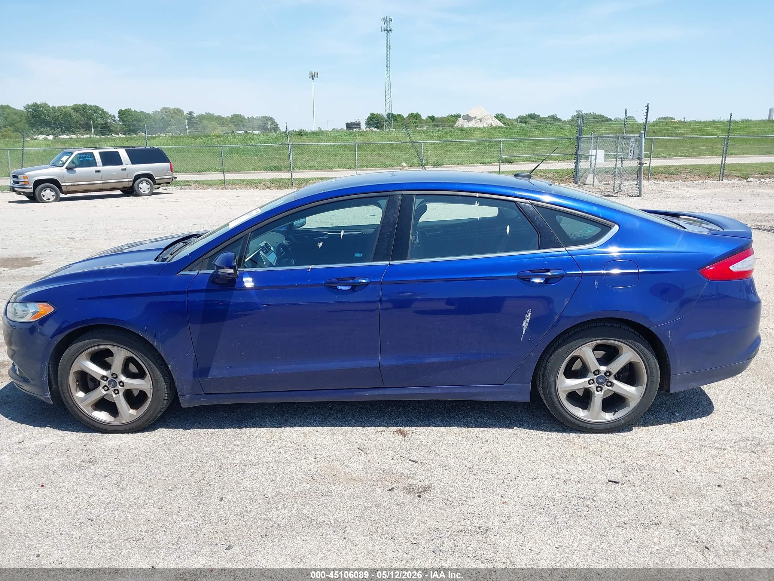 2014 Ford Fusion Se Blue vin: 1FA6P0H7XE5352171