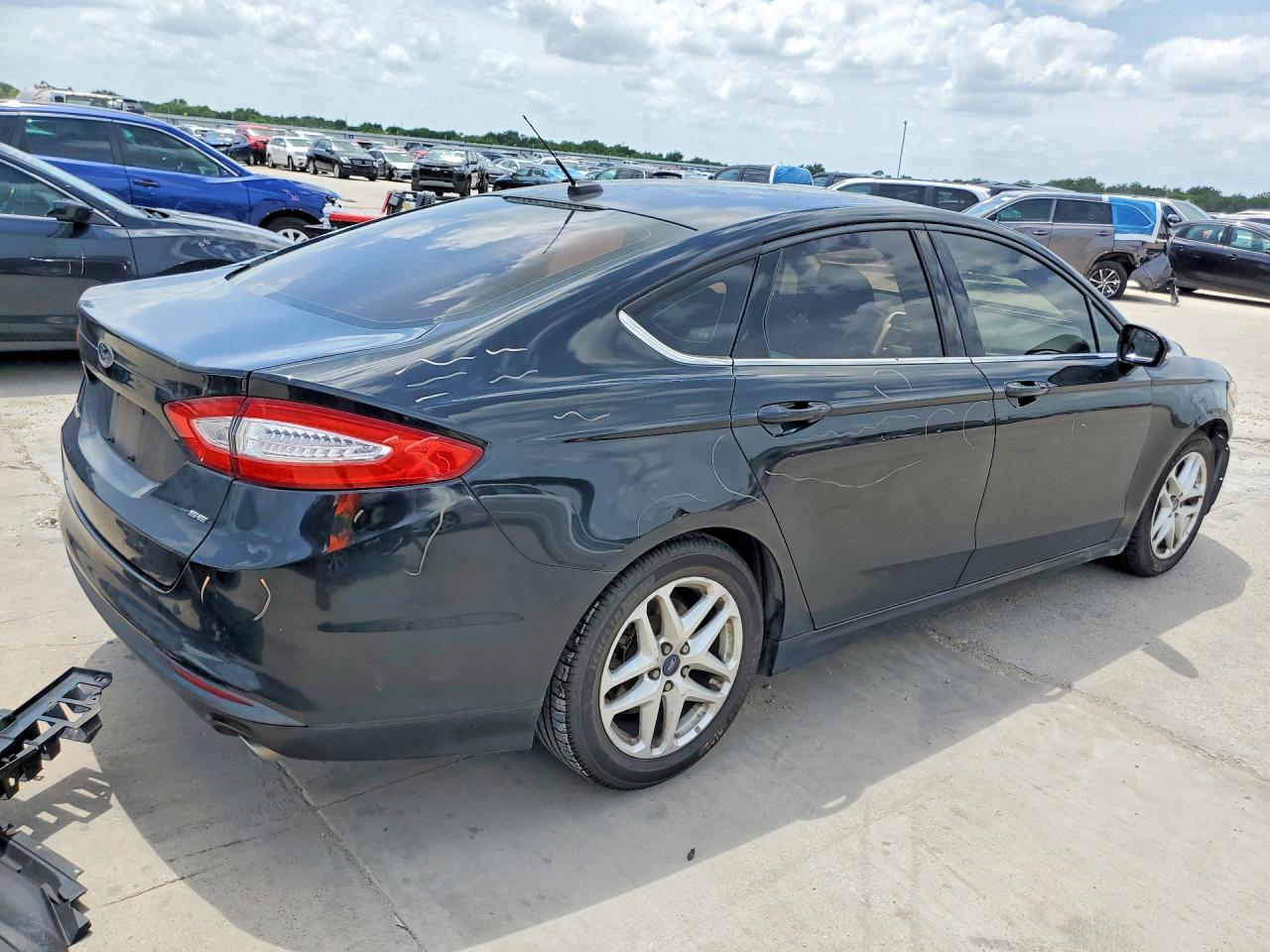 2014 Ford Fusion Se Black vin: 1FA6P0H7XE5356334