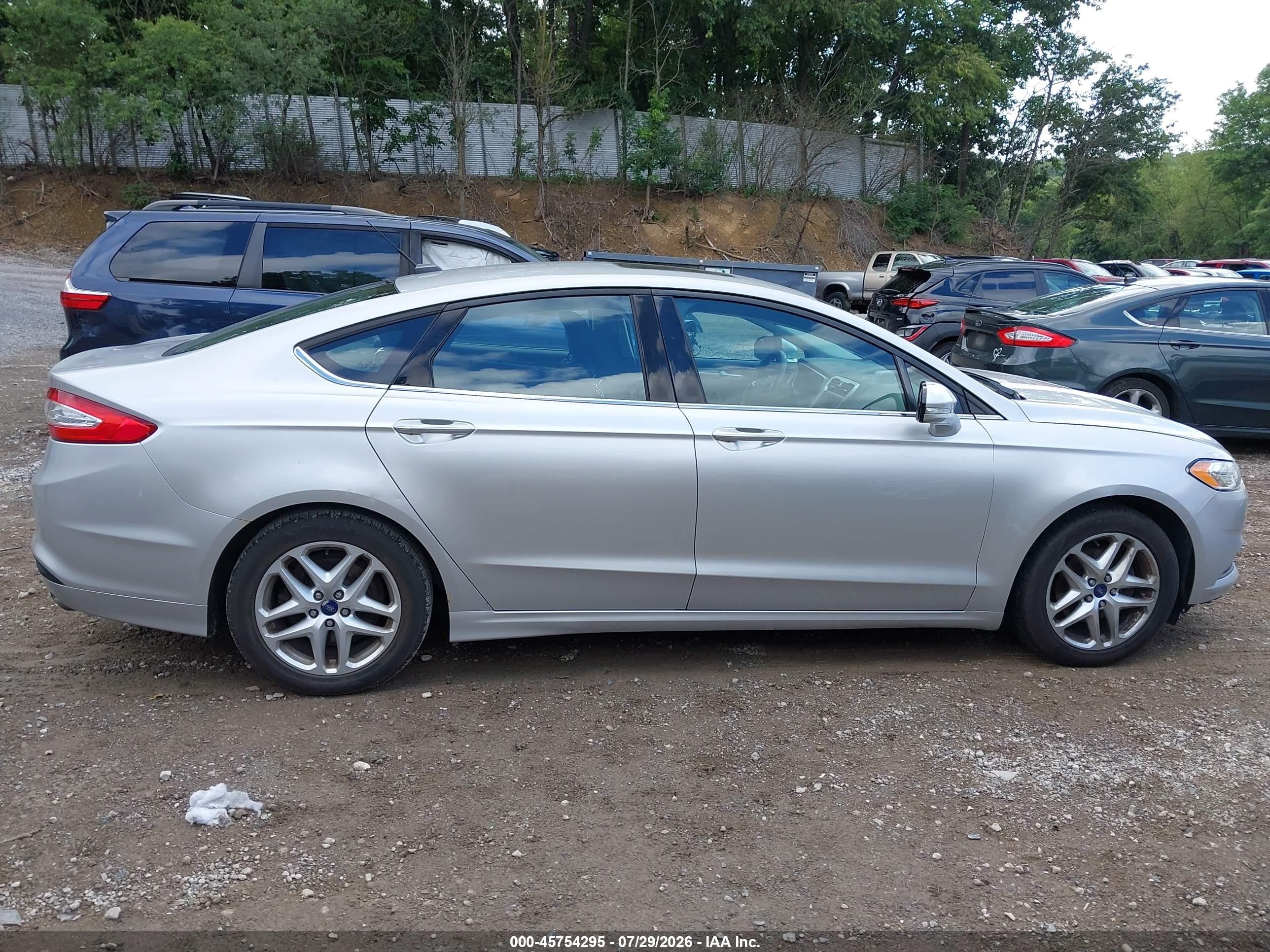 2014 Ford Fusion Se Silver vin: 1FA6P0H7XE5363039