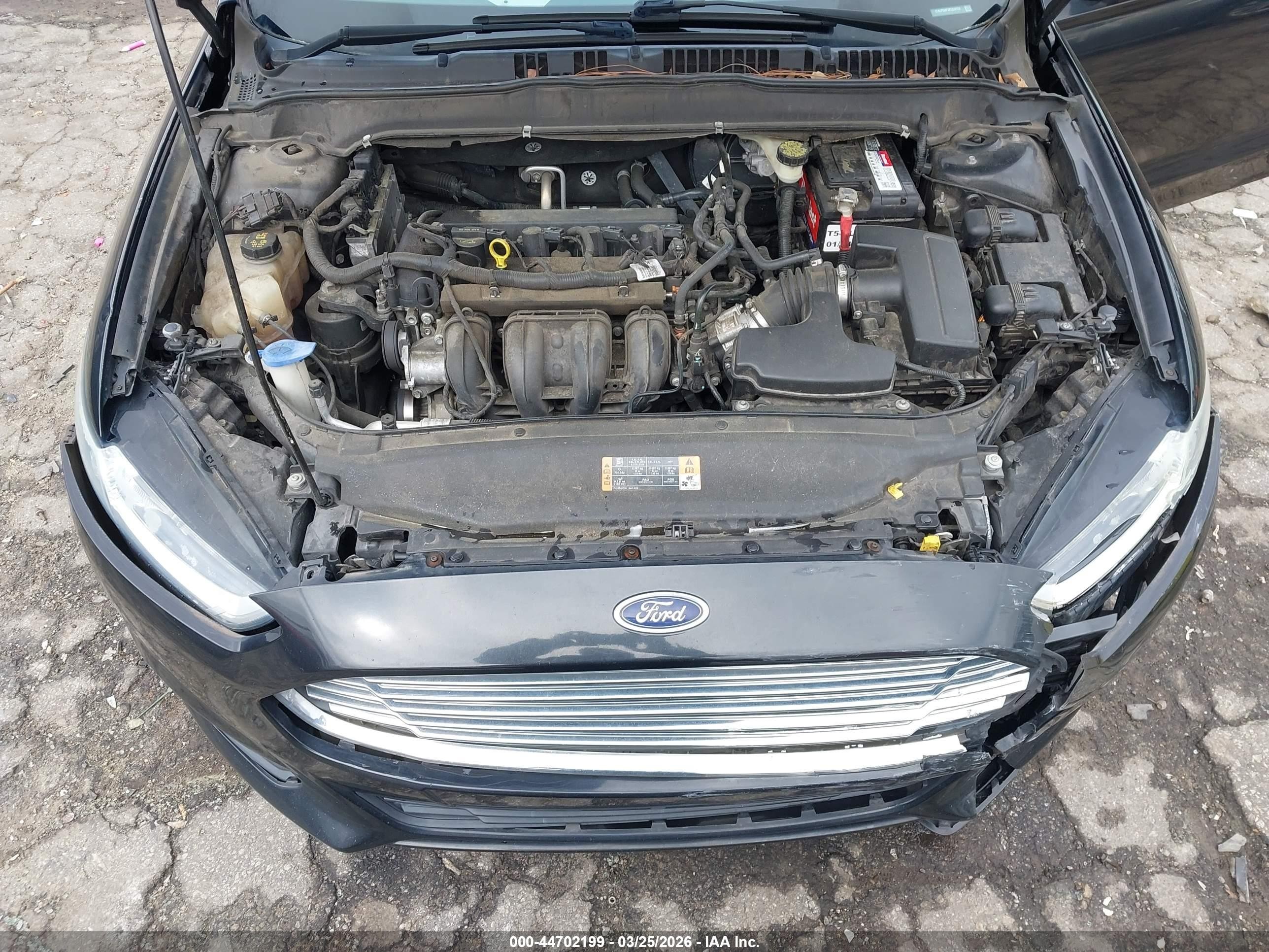 2014 Ford Fusion Se Black vin: 1FA6P0H7XE5376552