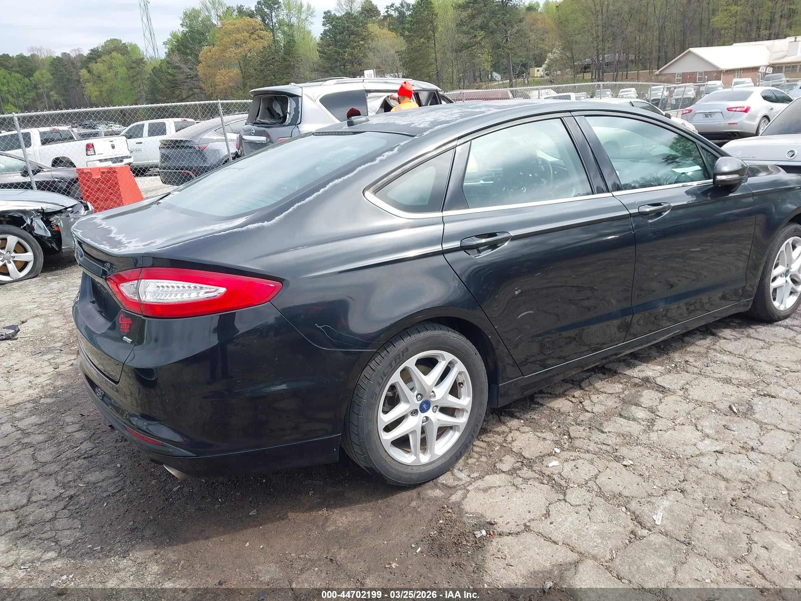 2014 Ford Fusion Se Black vin: 1FA6P0H7XE5376552