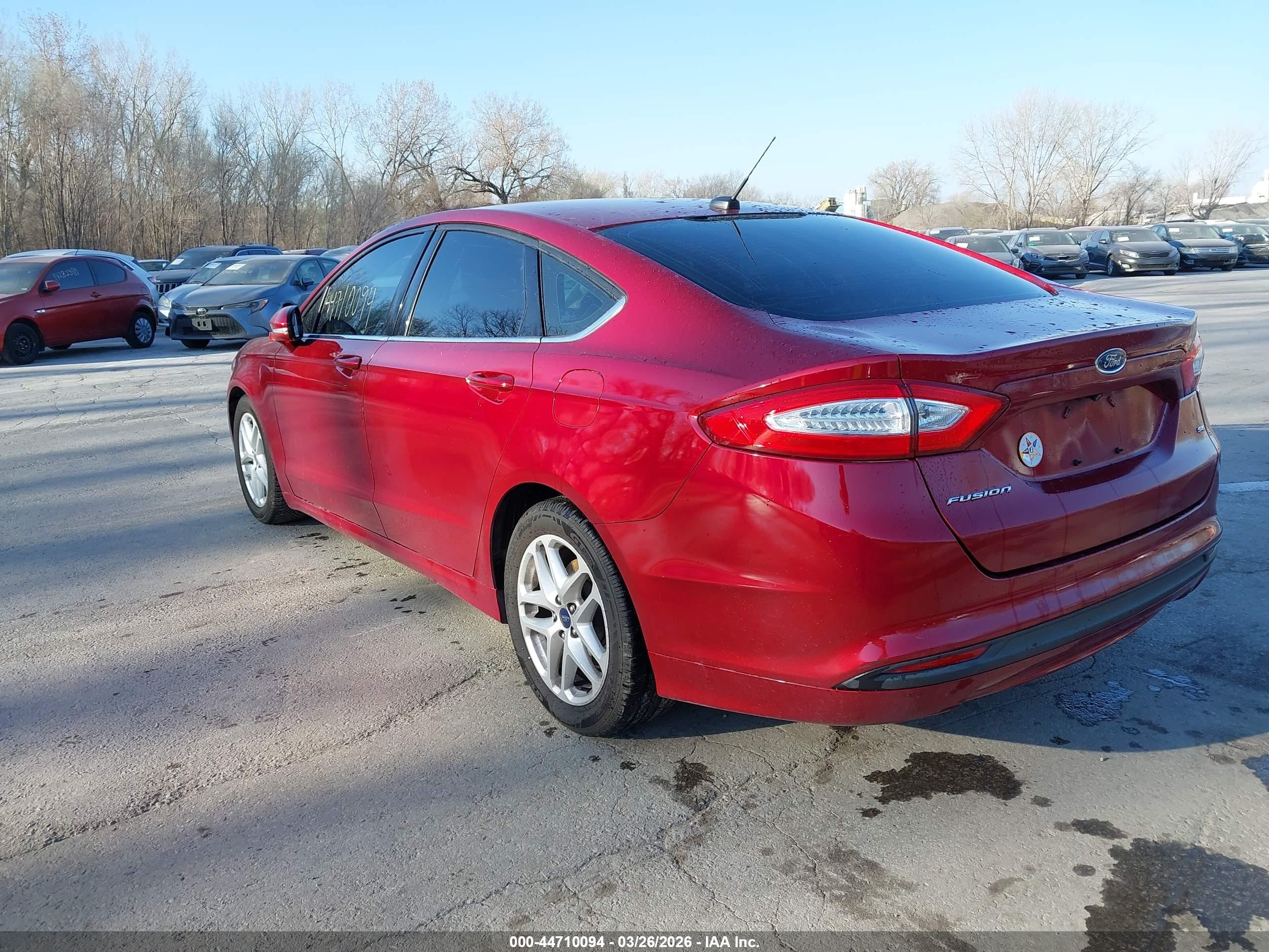 2015 Ford Fusion Se Red vin: 1FA6P0H7XF5102186