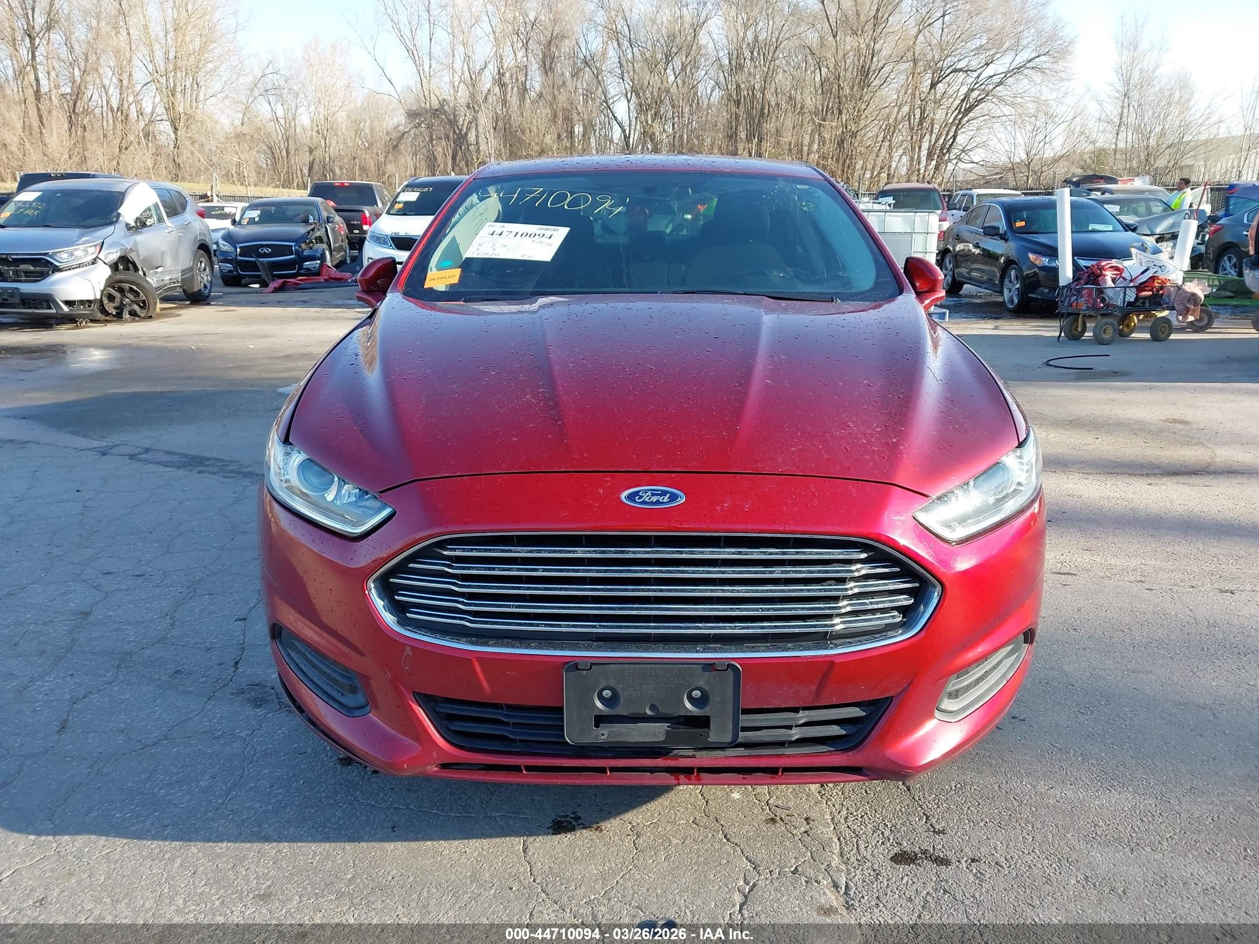 2015 Ford Fusion Se Red vin: 1FA6P0H7XF5102186