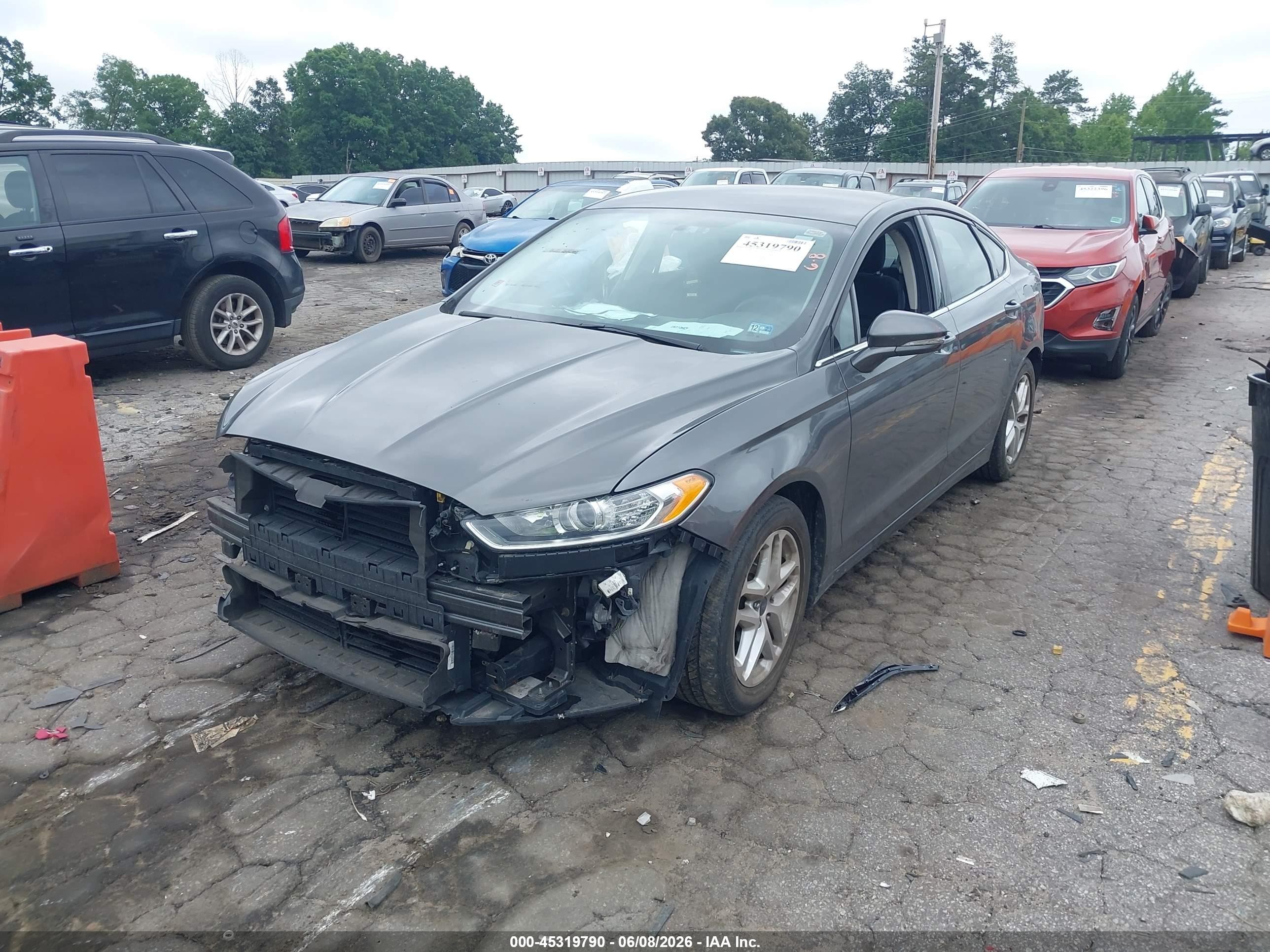2015 Ford Fusion Se Gray vin: 1FA6P0H7XF5103273