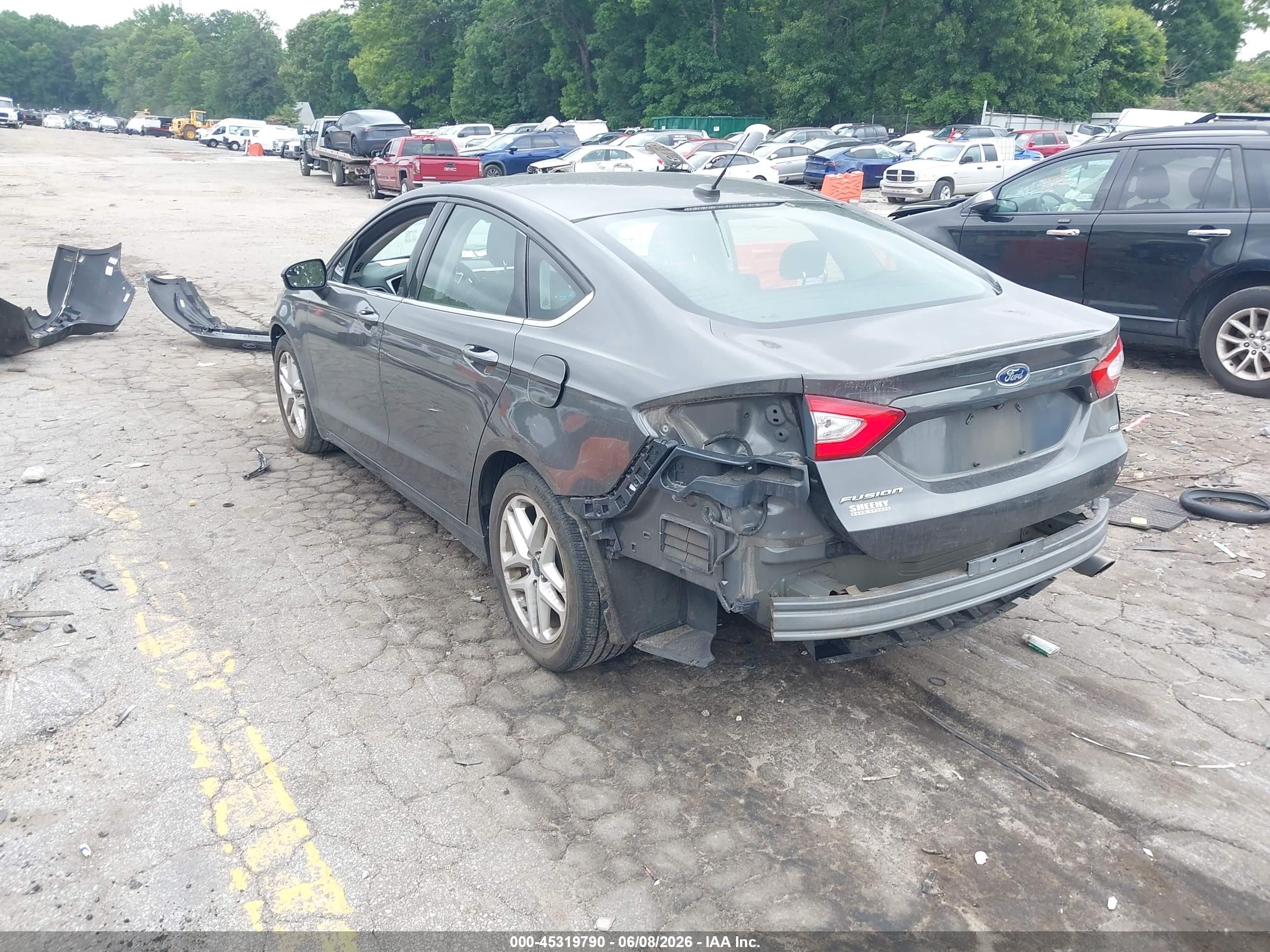 2015 Ford Fusion Se Gray vin: 1FA6P0H7XF5103273