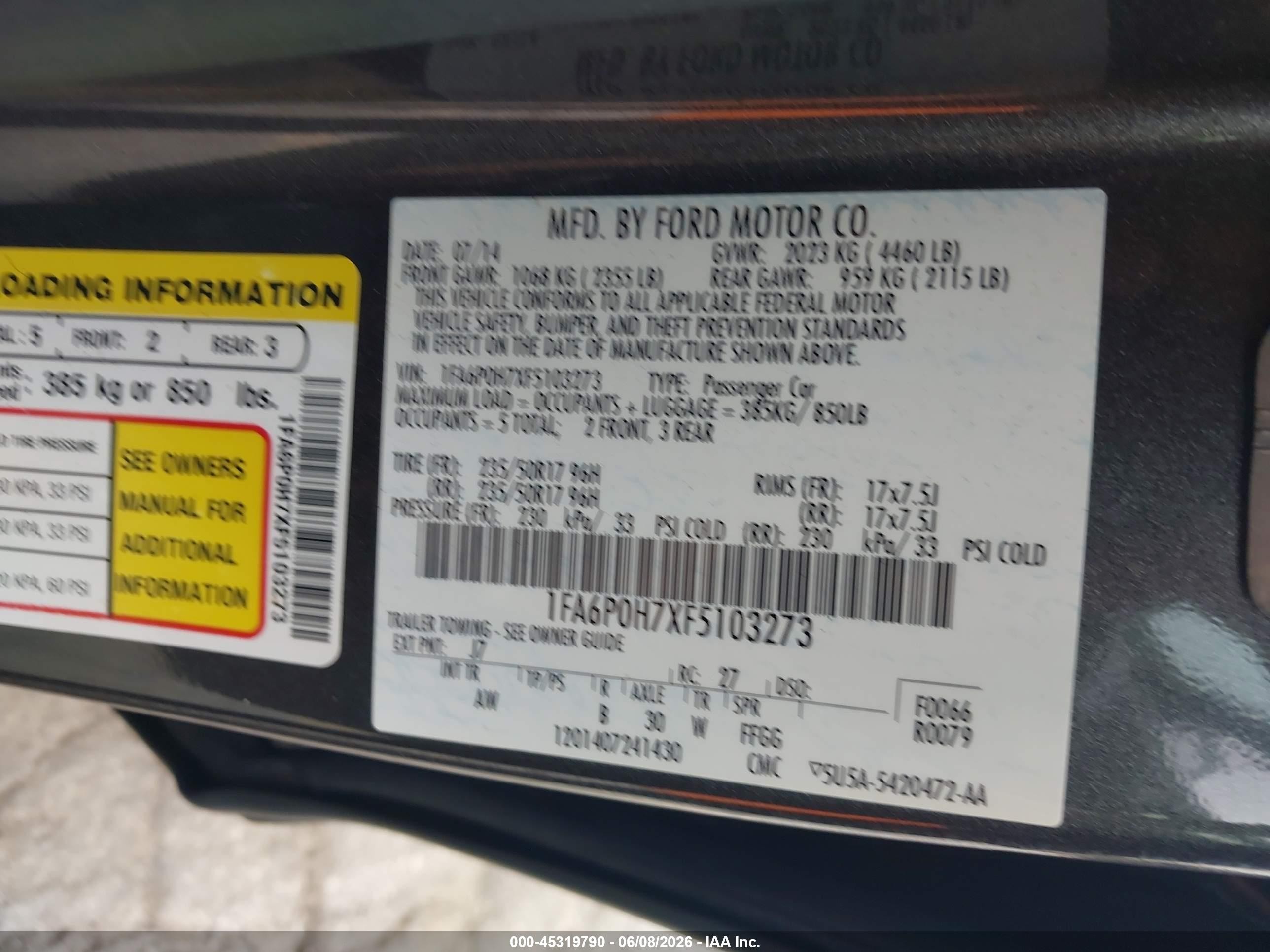 2015 Ford Fusion Se Gray vin: 1FA6P0H7XF5103273