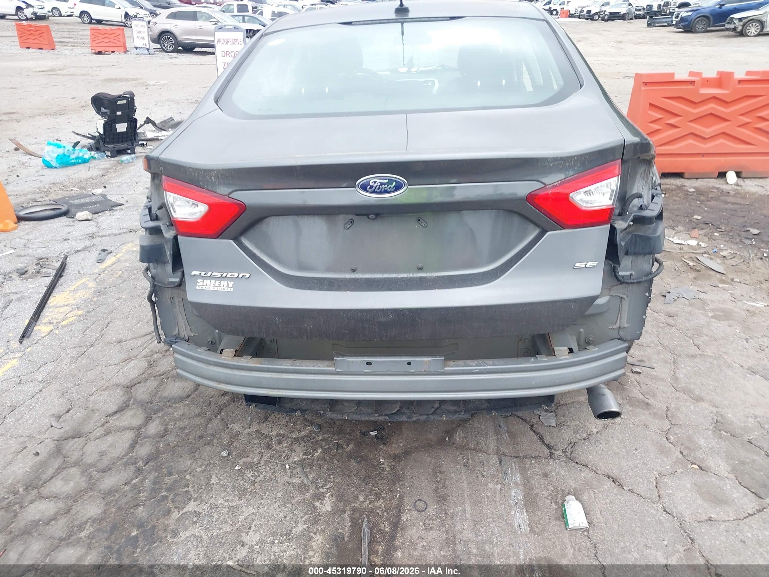2015 Ford Fusion Se Gray vin: 1FA6P0H7XF5103273