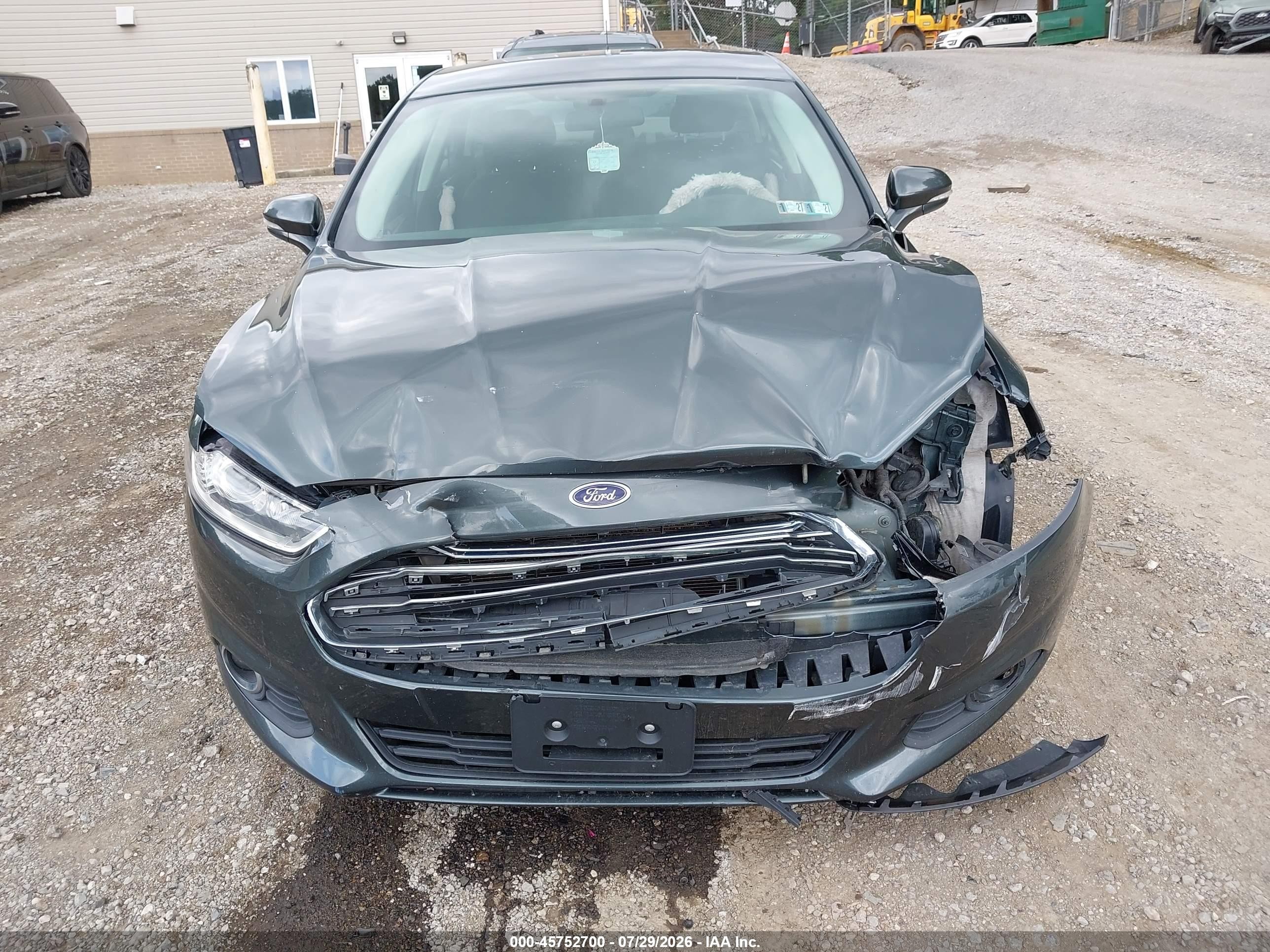 2015 Ford Fusion Se Gray vin: 1FA6P0H7XF5104889