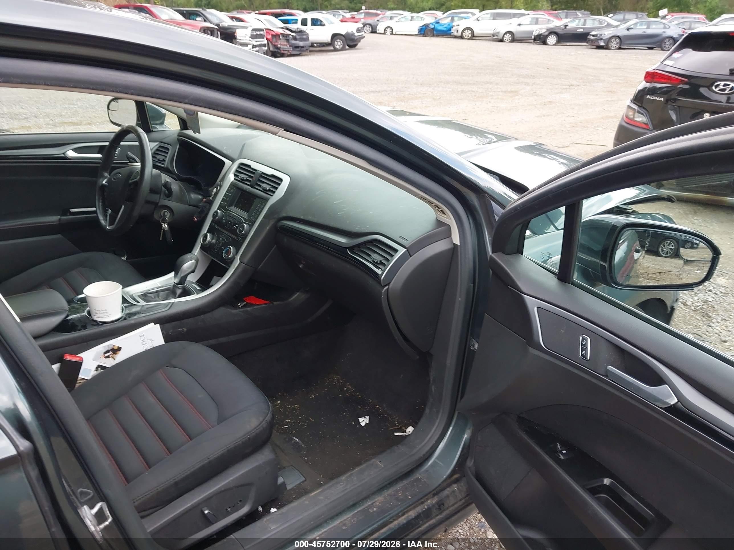 2015 Ford Fusion Se Gray vin: 1FA6P0H7XF5104889