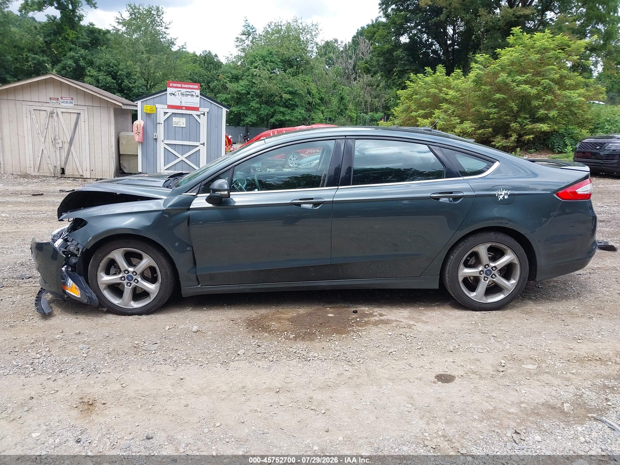 2015 Ford Fusion Se Gray vin: 1FA6P0H7XF5104889