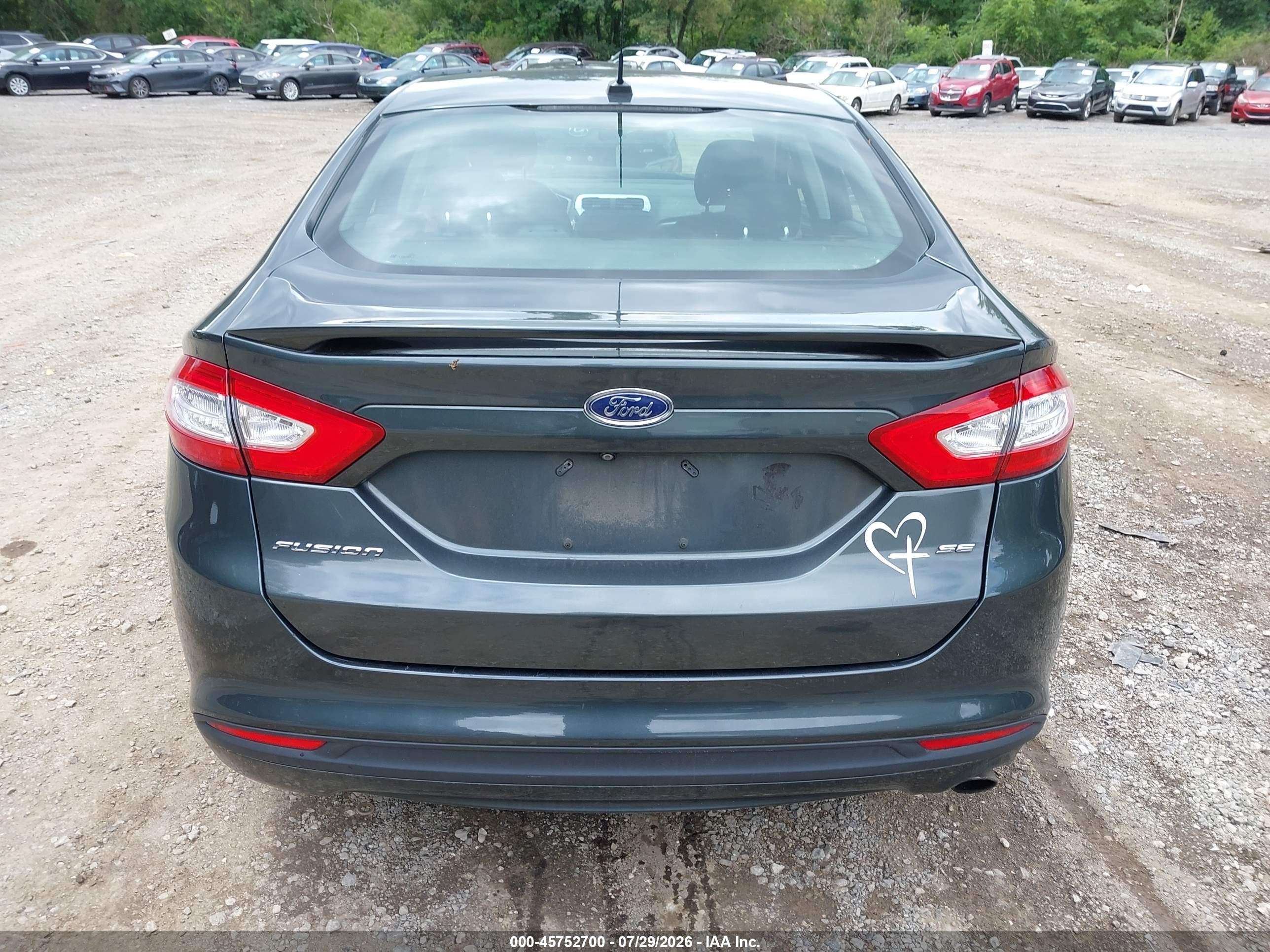 2015 Ford Fusion Se Gray vin: 1FA6P0H7XF5104889