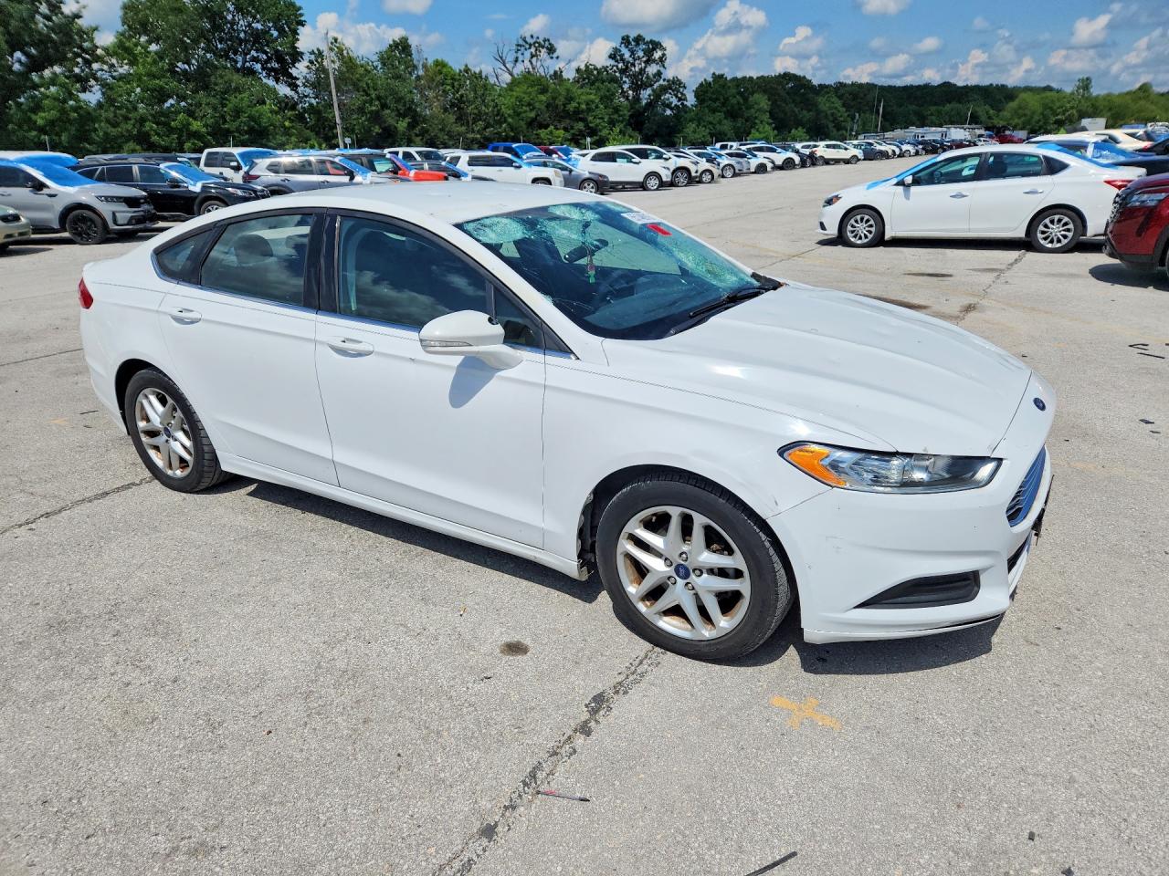 2015 Ford Fusion Se White vin: 1FA6P0H7XF5109820