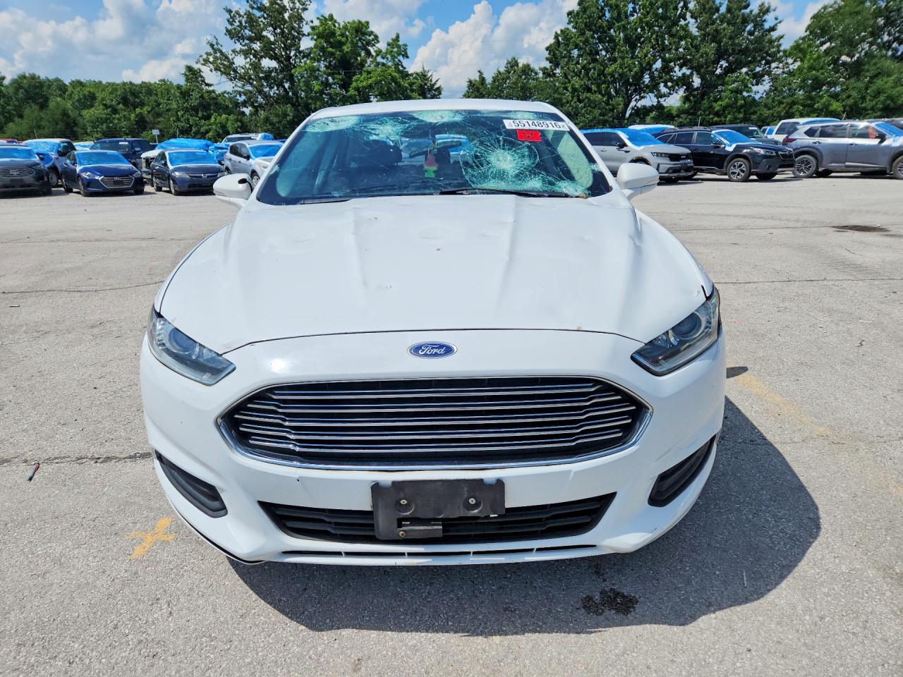 2015 Ford Fusion Se White vin: 1FA6P0H7XF5109820