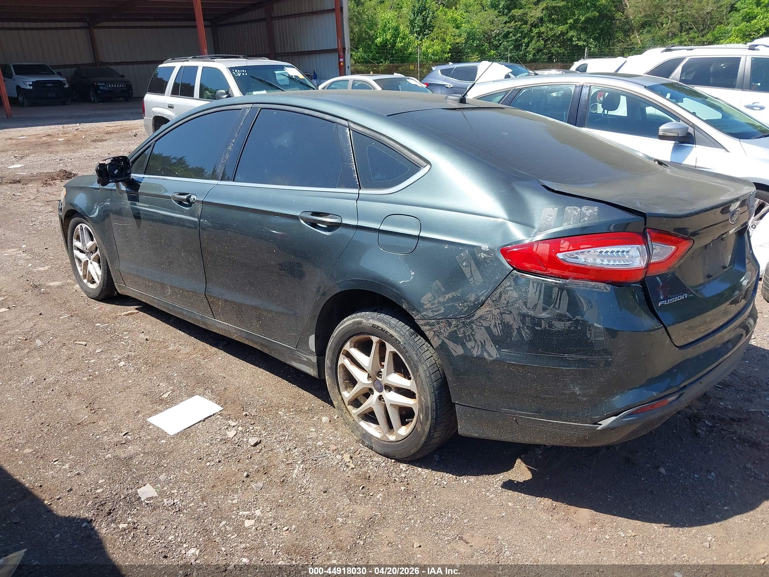 2015 Ford Fusion Se Green vin: 1FA6P0H7XF5129002