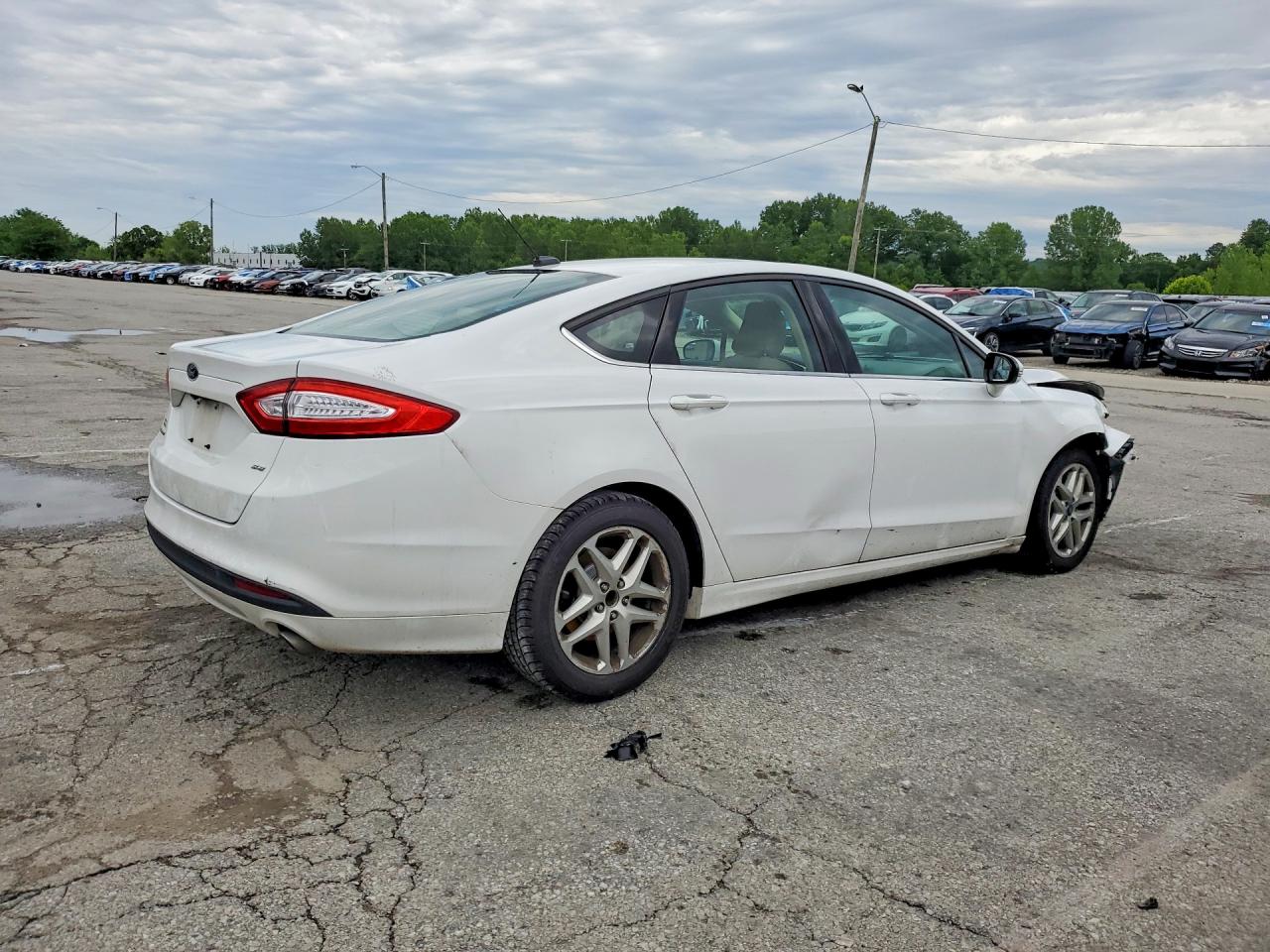 2016 Ford Fusion Se White vin: 1FA6P0H7XG5101668