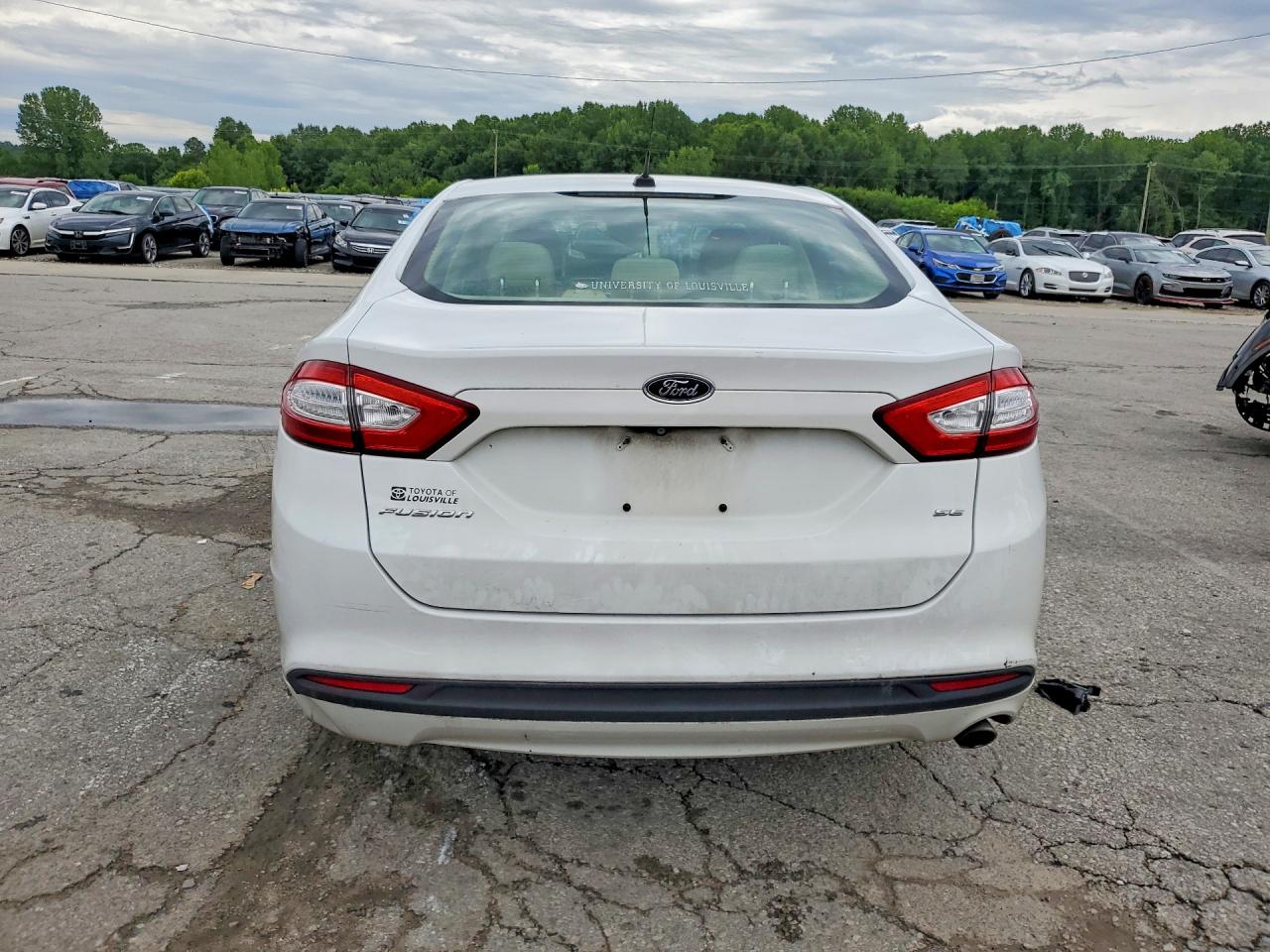 2016 Ford Fusion Se White vin: 1FA6P0H7XG5101668