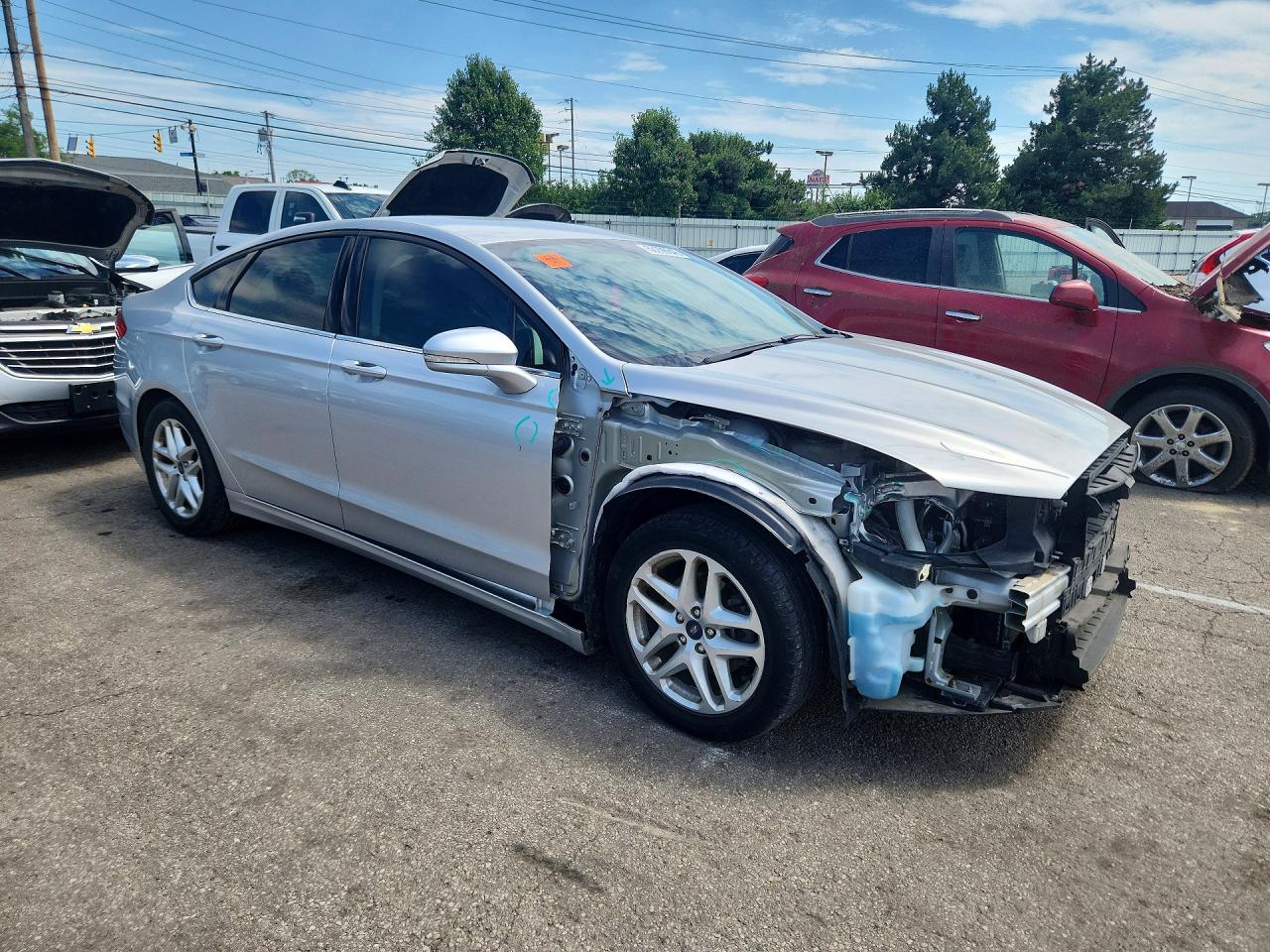 2016 Ford Fusion Se Silver vin: 1FA6P0H7XG5128675