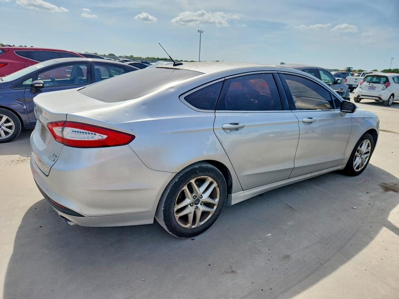 2014 Ford Fusion Se Silver vin: 1FA6P0HD0E5380986