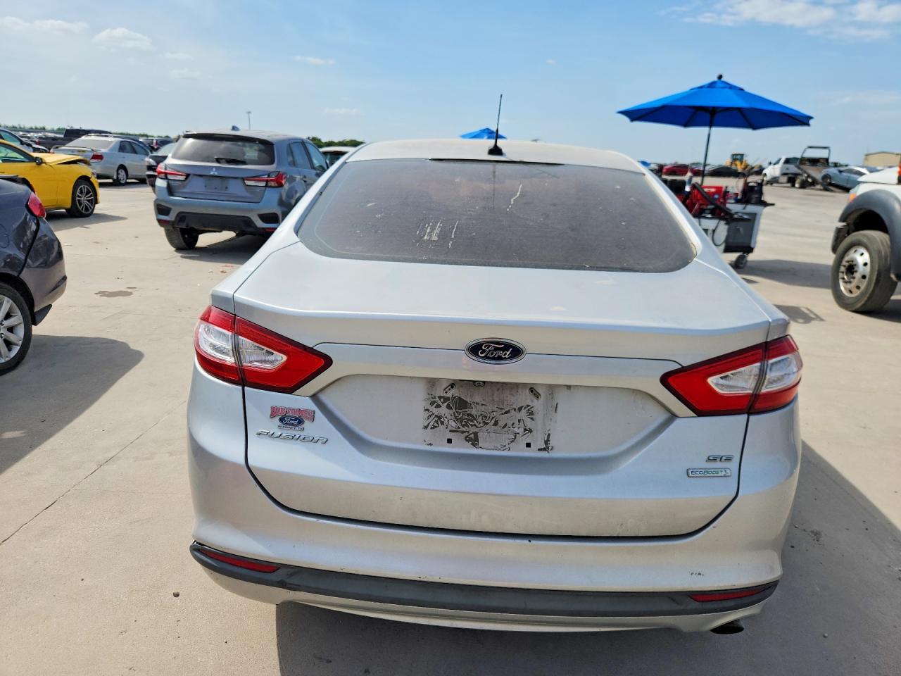 2014 Ford Fusion Se Silver vin: 1FA6P0HD0E5380986