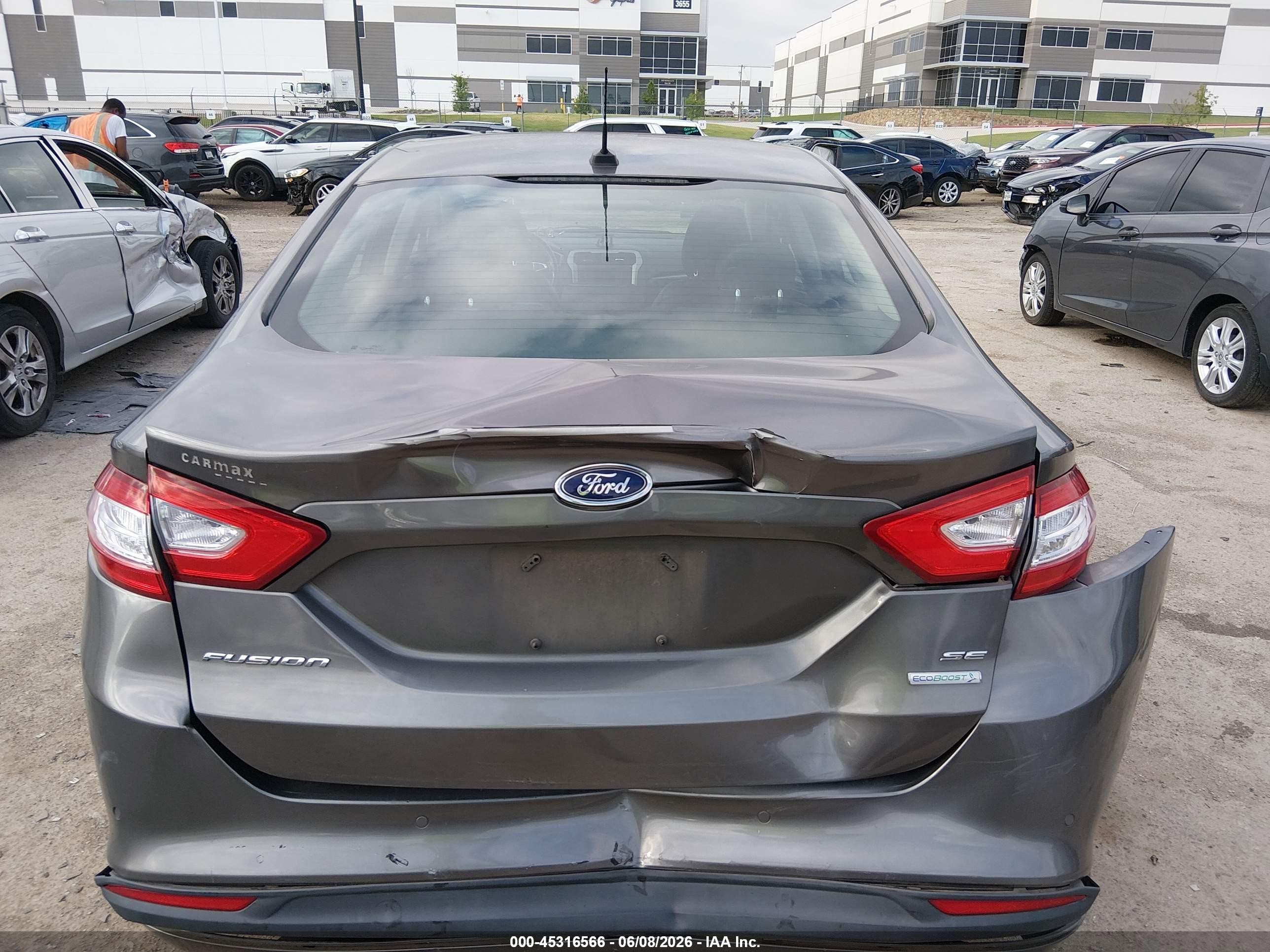 2014 Ford Fusion Se Серый vin: 1FA6P0HD0E5392524