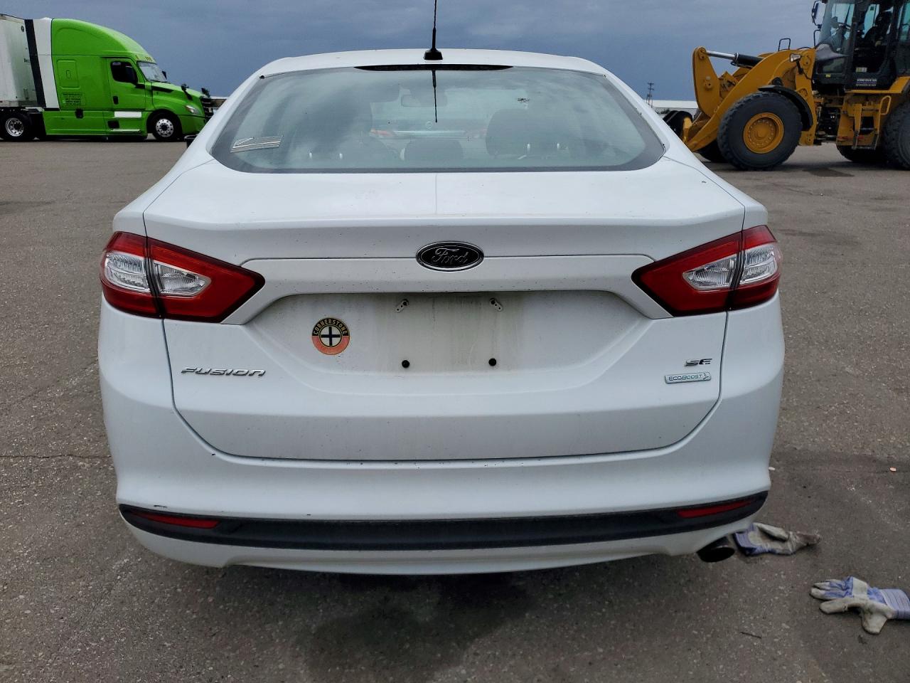 2014 Ford Fusion Se White vin: 1FA6P0HD0E5403215