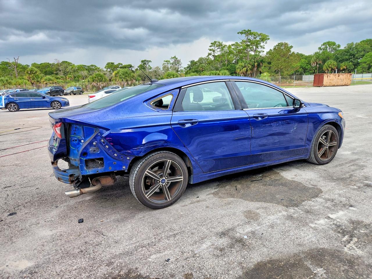 2014 Ford Fusion Se Blue vin: 1FA6P0HD0E5404008