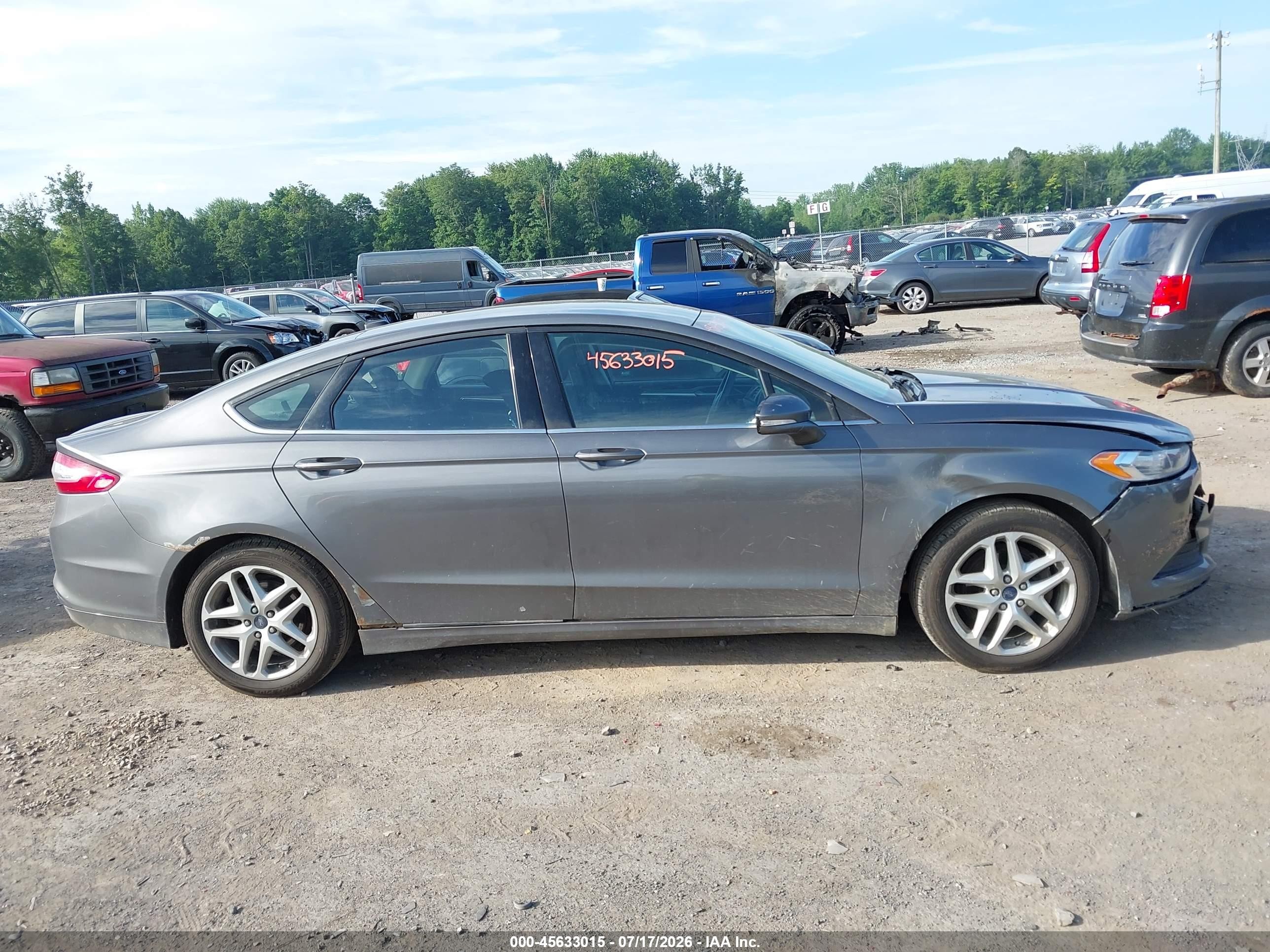 2014 Ford Fusion Se Gray vin: 1FA6P0HD0E5404980