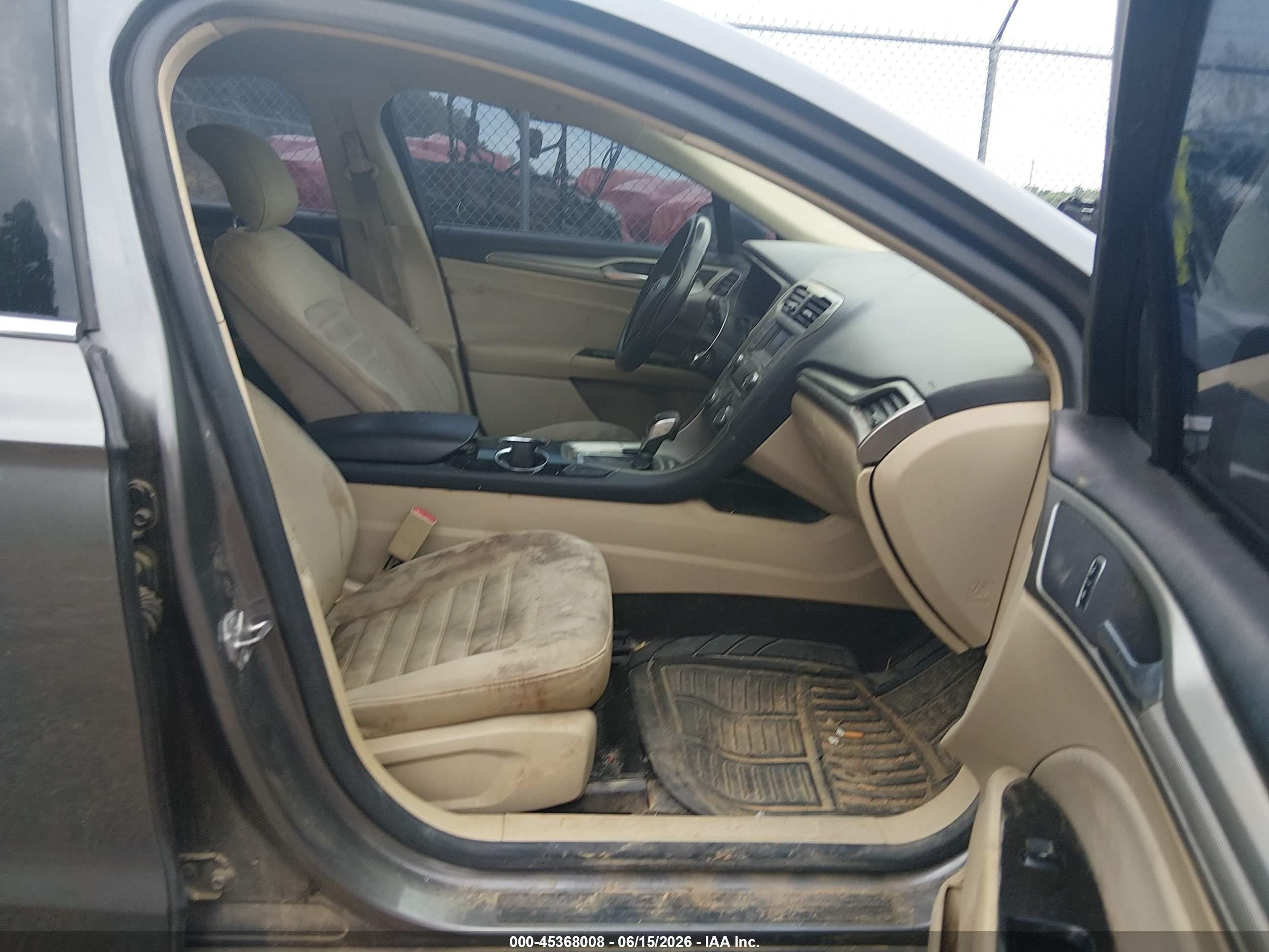 2014 Ford Fusion Se Gray vin: 1FA6P0HD0E5406440