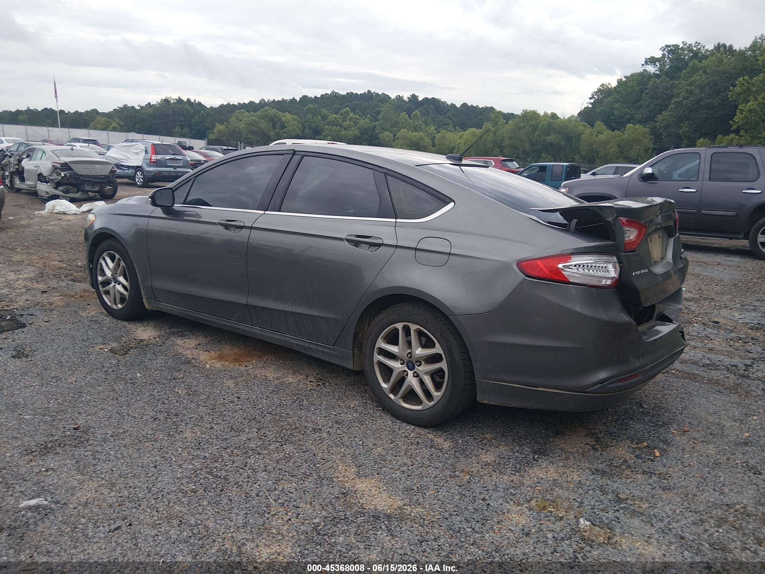 2014 Ford Fusion Se Gray vin: 1FA6P0HD0E5406440