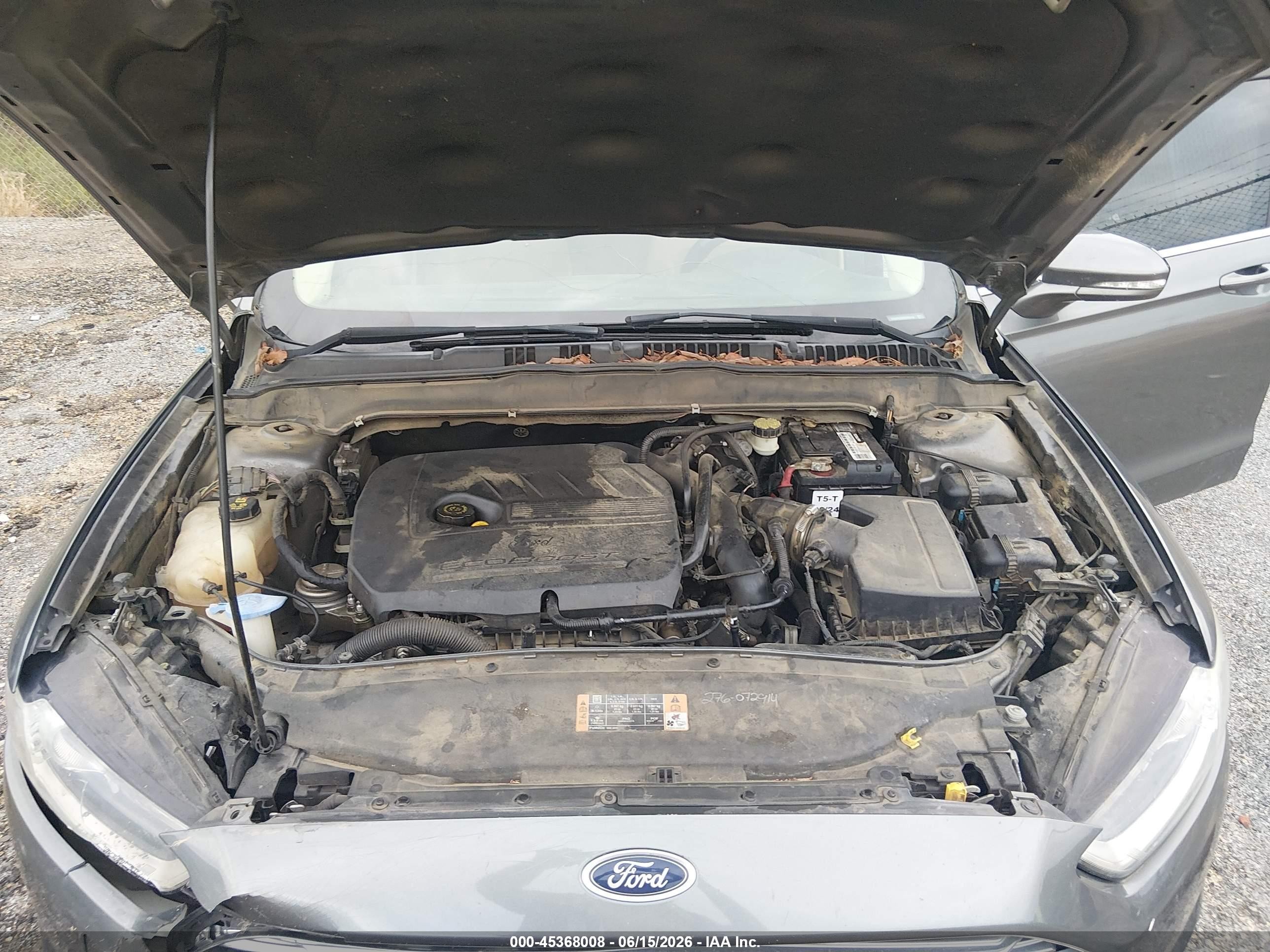 2014 Ford Fusion Se Gray vin: 1FA6P0HD0E5406440
