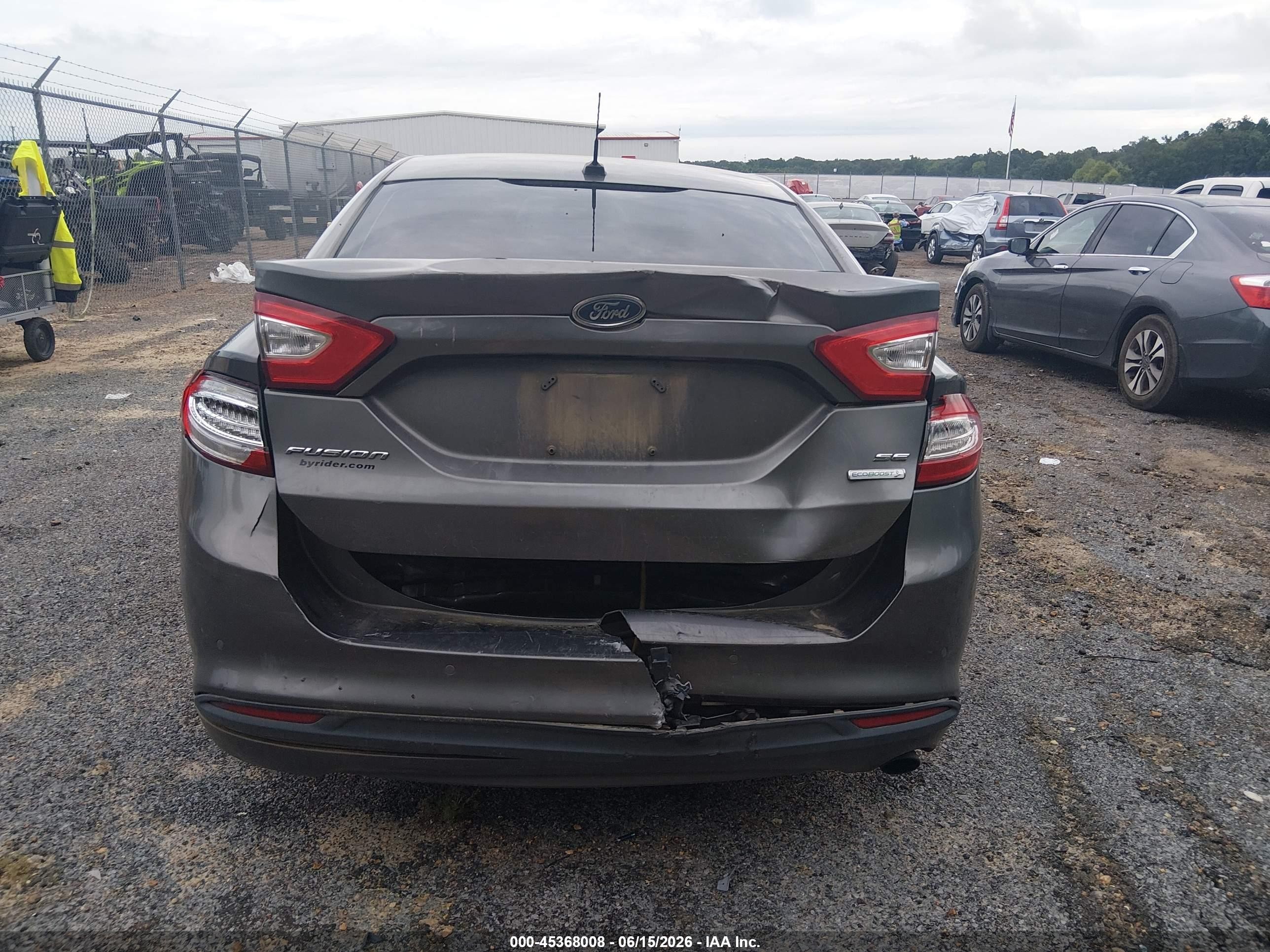2014 Ford Fusion Se Gray vin: 1FA6P0HD0E5406440