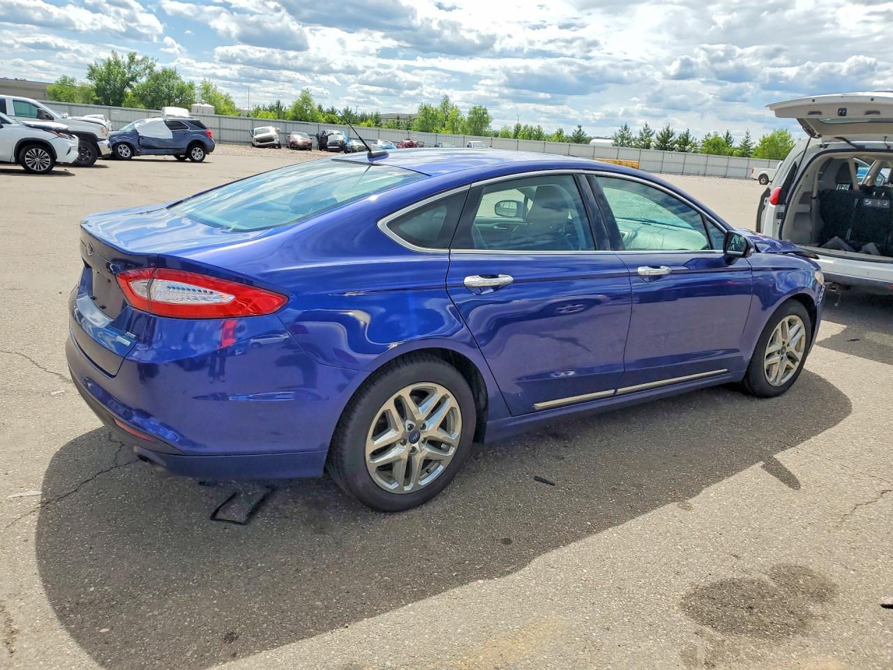 2015 Ford Fusion Se Blue vin: 1FA6P0HD0F5120265