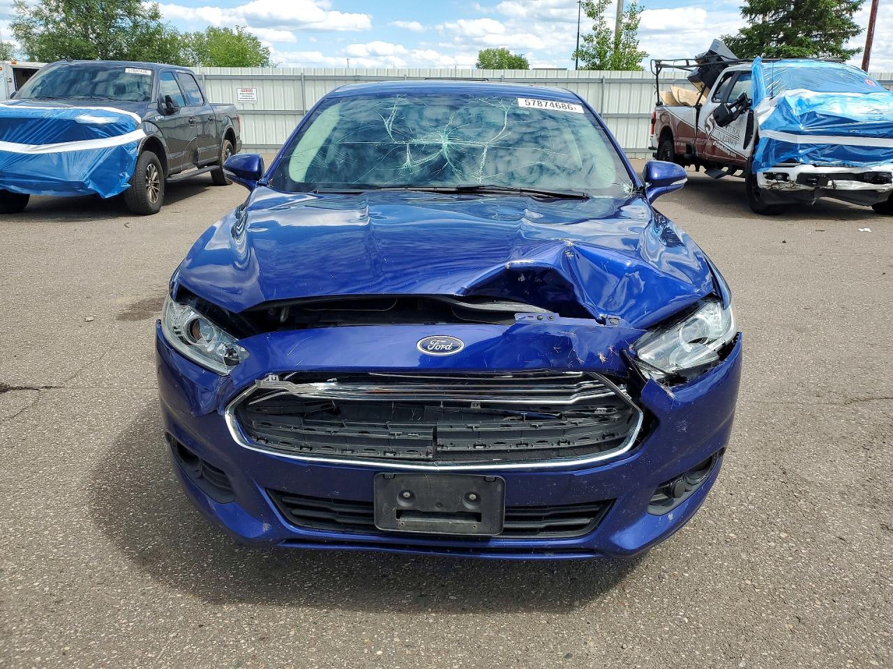 2015 Ford Fusion Se Blue vin: 1FA6P0HD0F5120265