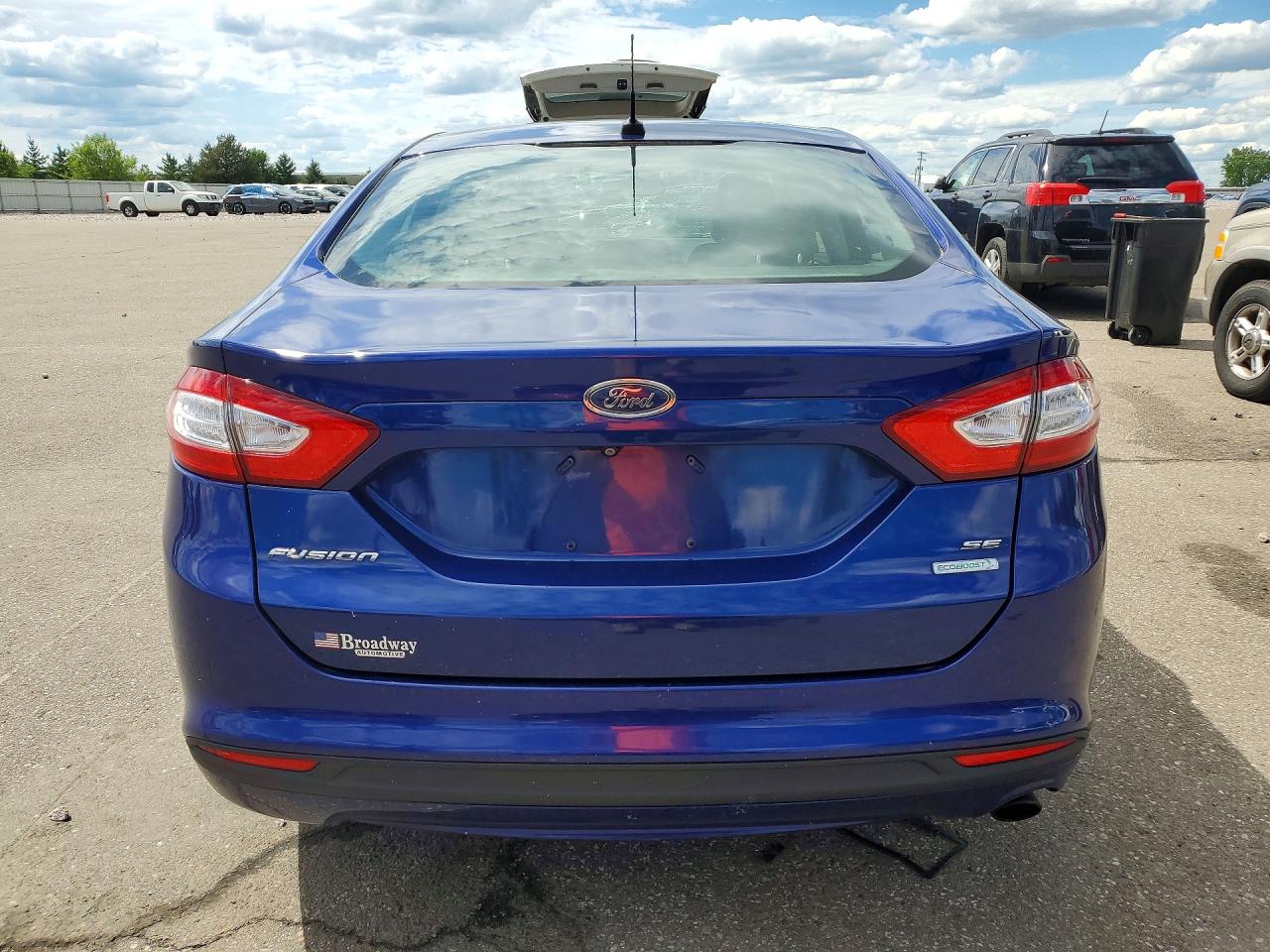 2015 Ford Fusion Se Blue vin: 1FA6P0HD0F5120265