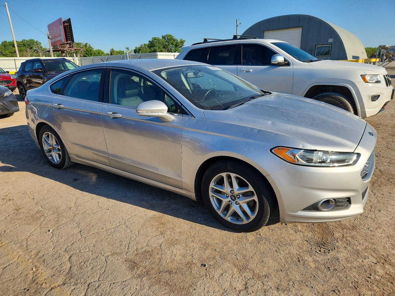 2014 Ford Fusion Se Silver vin: 1FA6P0HD1E5386053