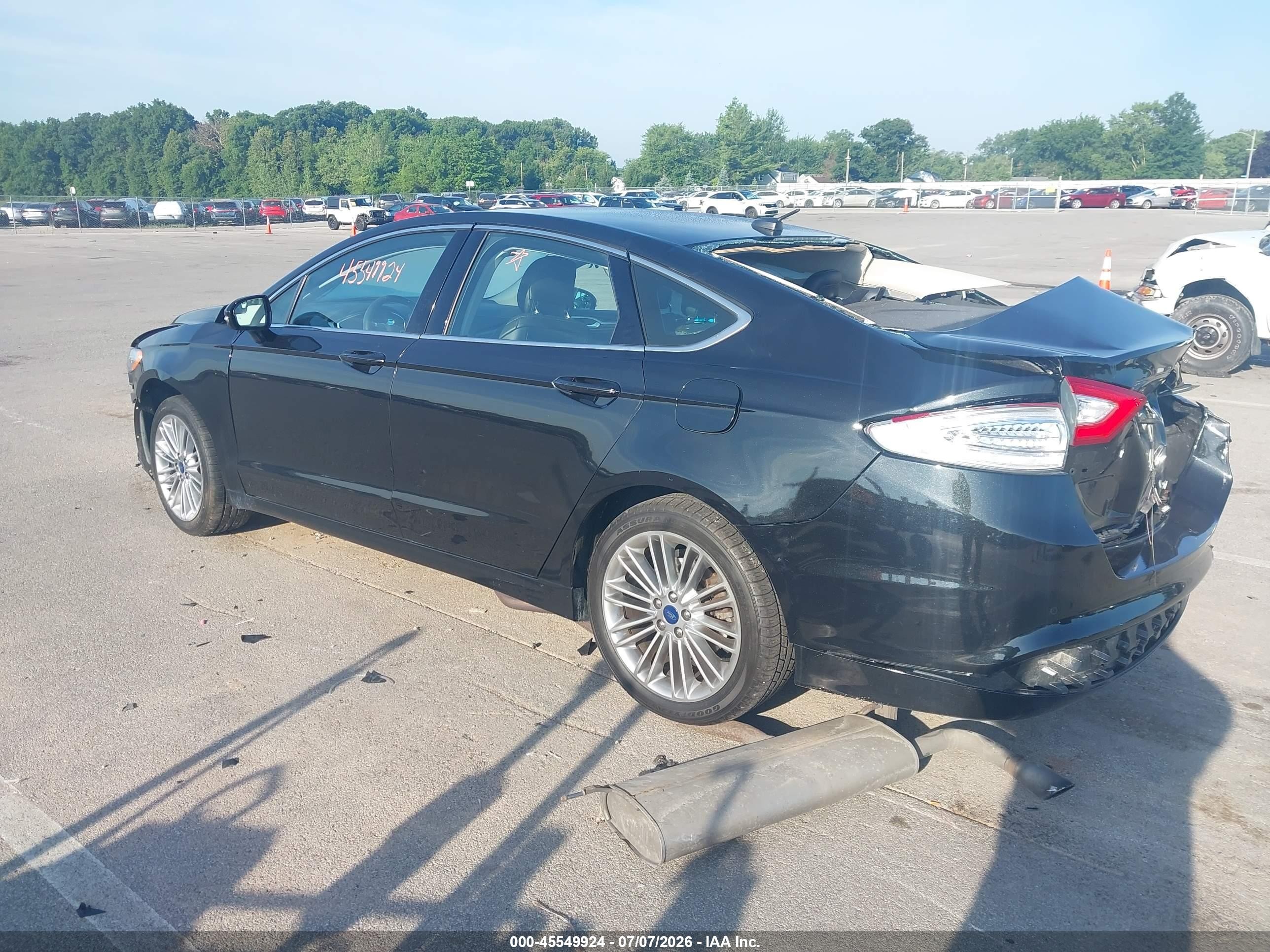 2015 Ford Fusion Se Черный vin: 1FA6P0HD1F5103670