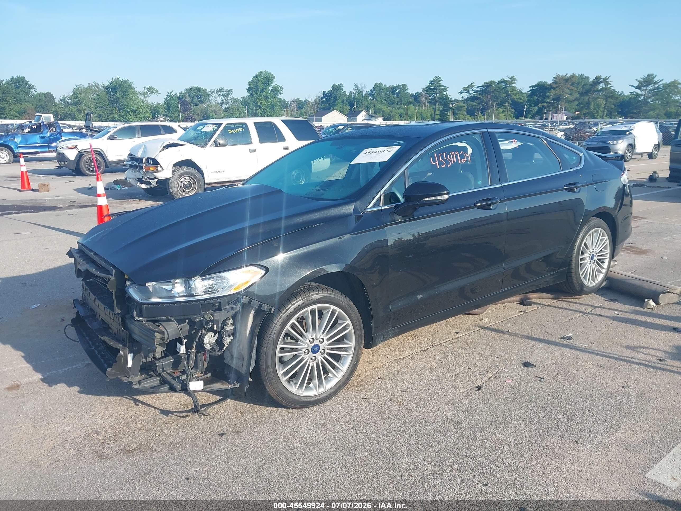 2015 Ford Fusion Se Черный vin: 1FA6P0HD1F5103670