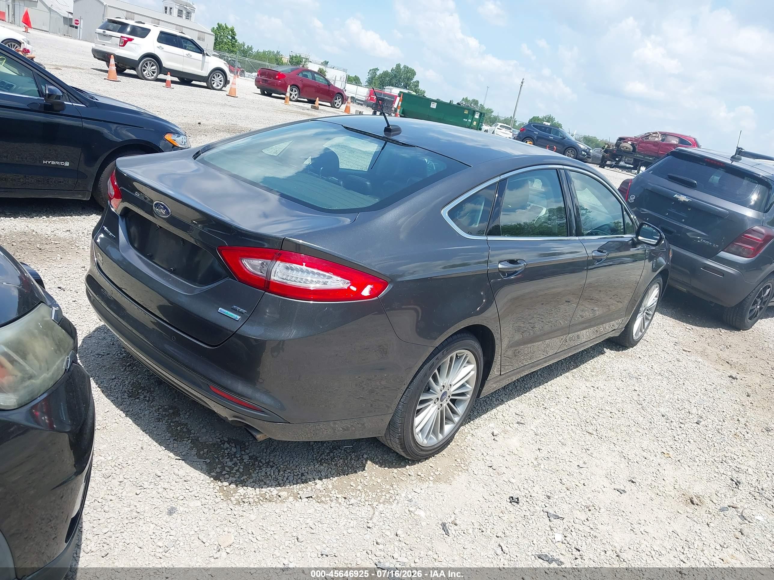 2015 Ford Fusion Se Black vin: 1FA6P0HD1F5115737