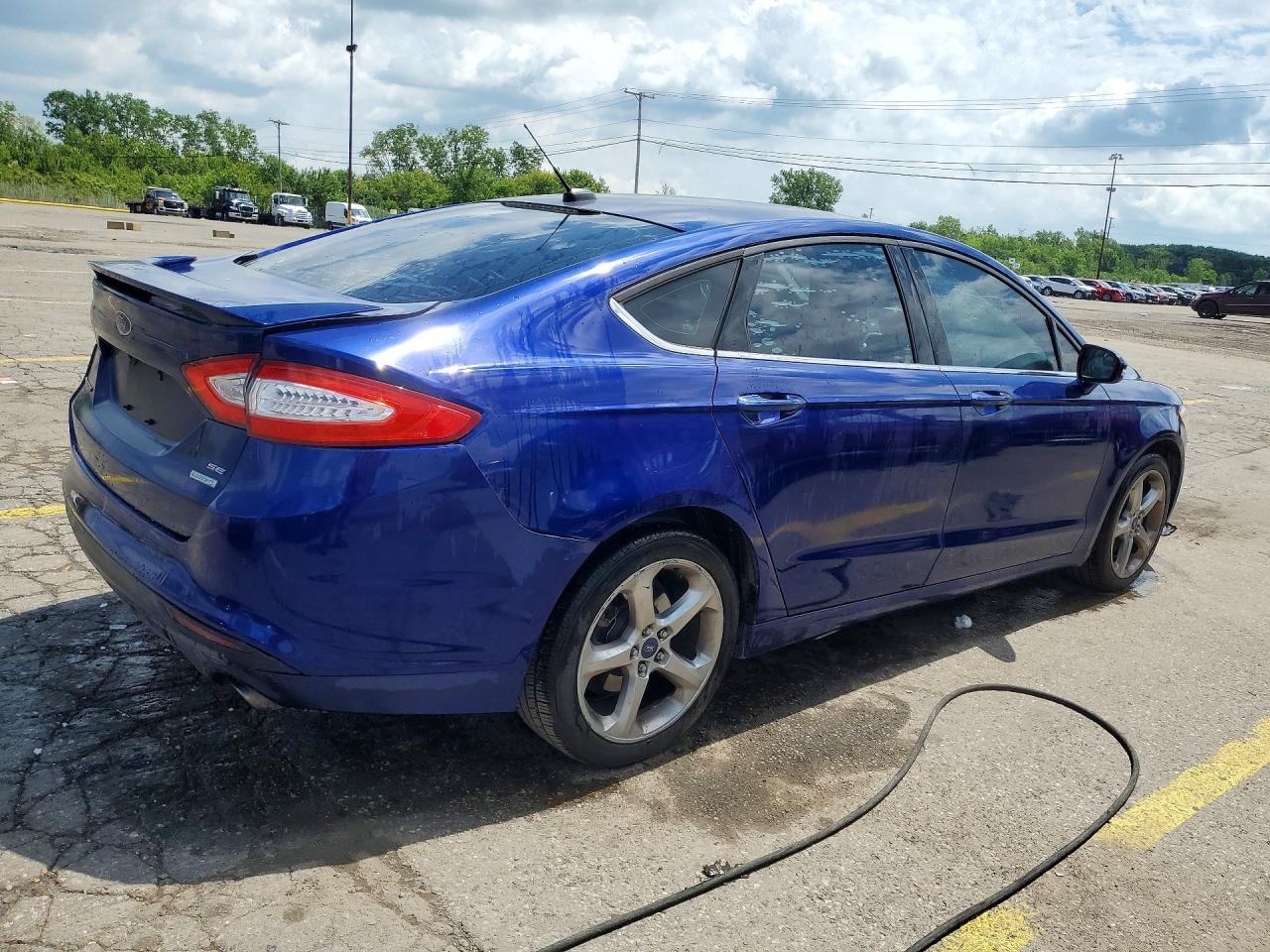 2014 Ford Fusion Se Blue vin: 1FA6P0HD2E5354003