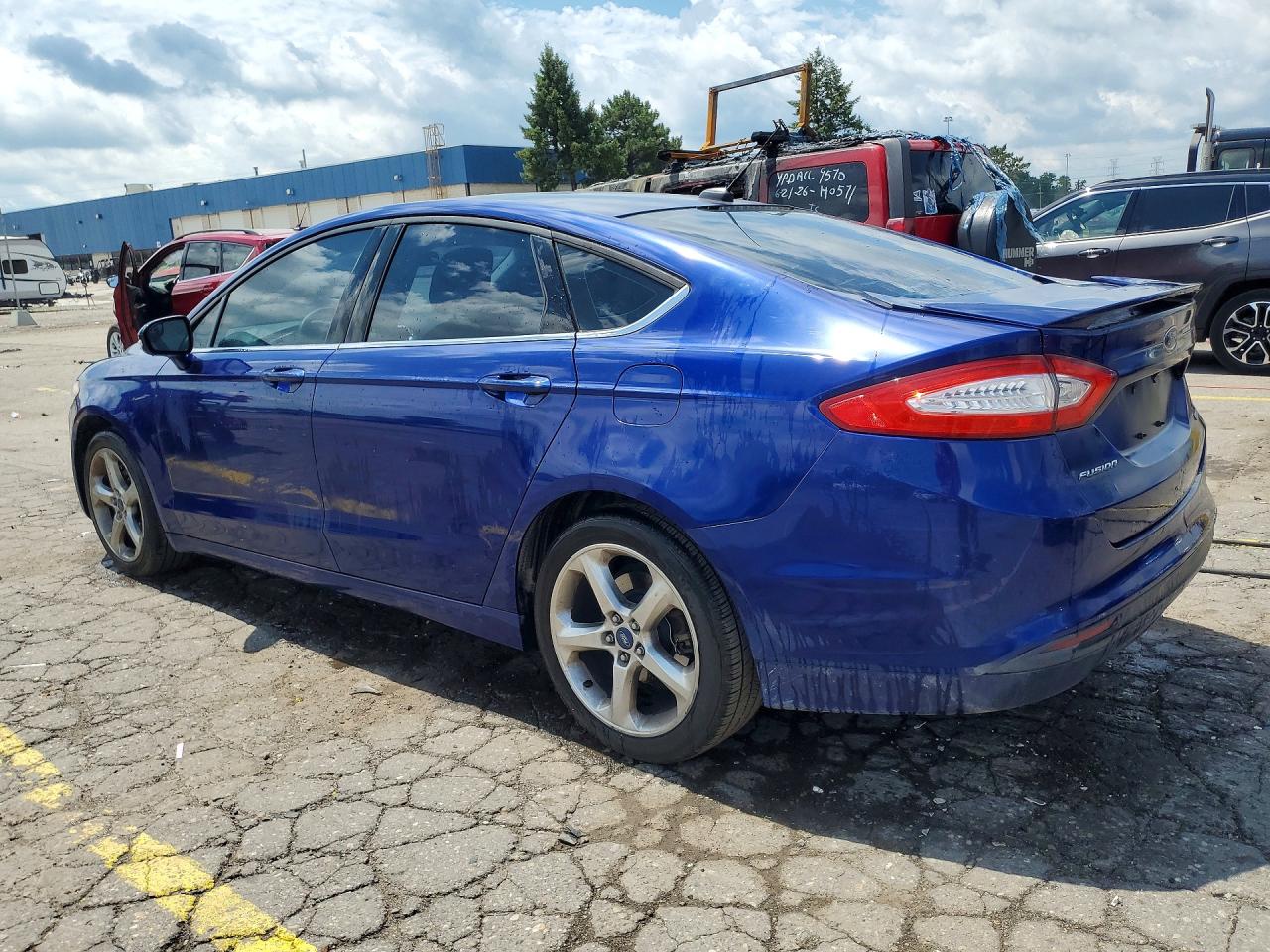 2014 Ford Fusion Se Blue vin: 1FA6P0HD2E5354003