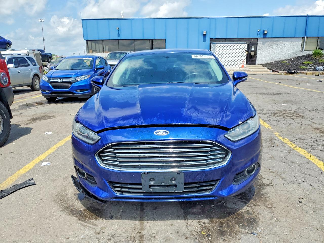 2014 Ford Fusion Se Blue vin: 1FA6P0HD2E5354003