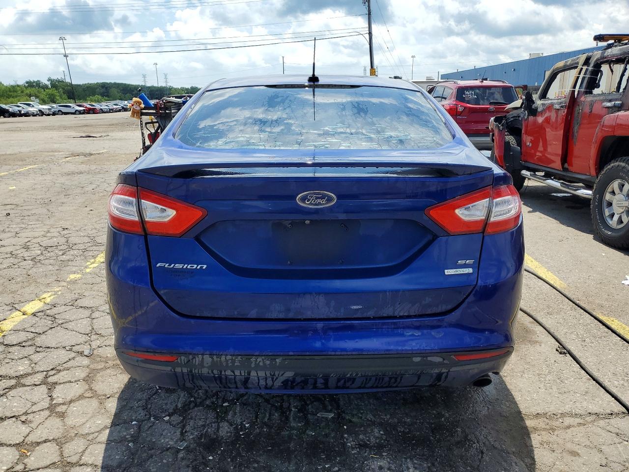 2014 Ford Fusion Se Blue vin: 1FA6P0HD2E5354003