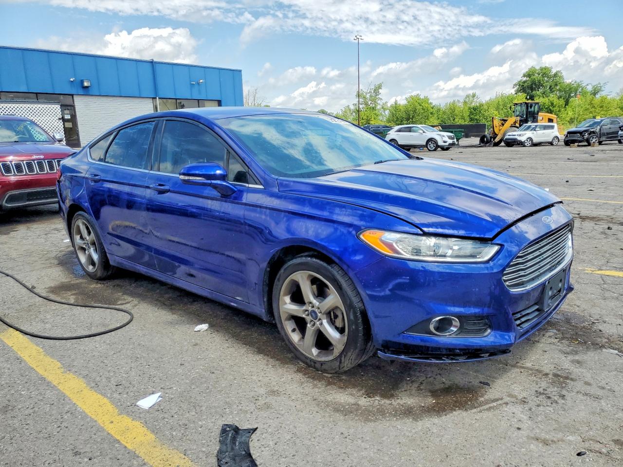 2014 Ford Fusion Se Blue vin: 1FA6P0HD2E5354003