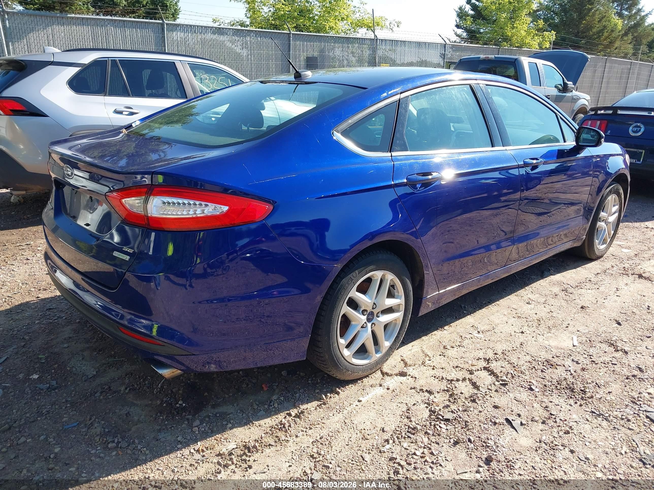 2014 Ford Fusion Se Синий vin: 1FA6P0HD2E5385266