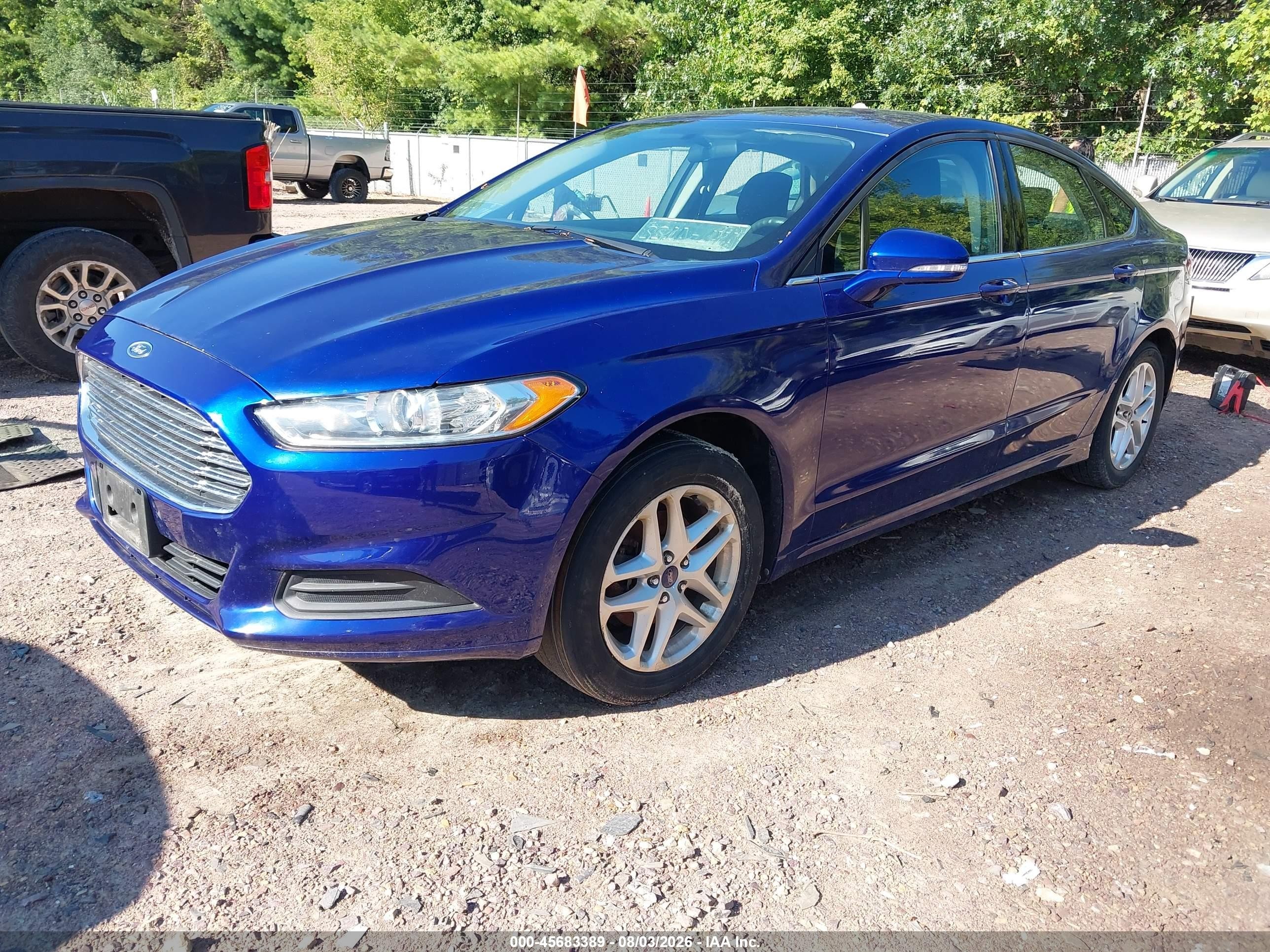 2014 Ford Fusion Se Синий vin: 1FA6P0HD2E5385266