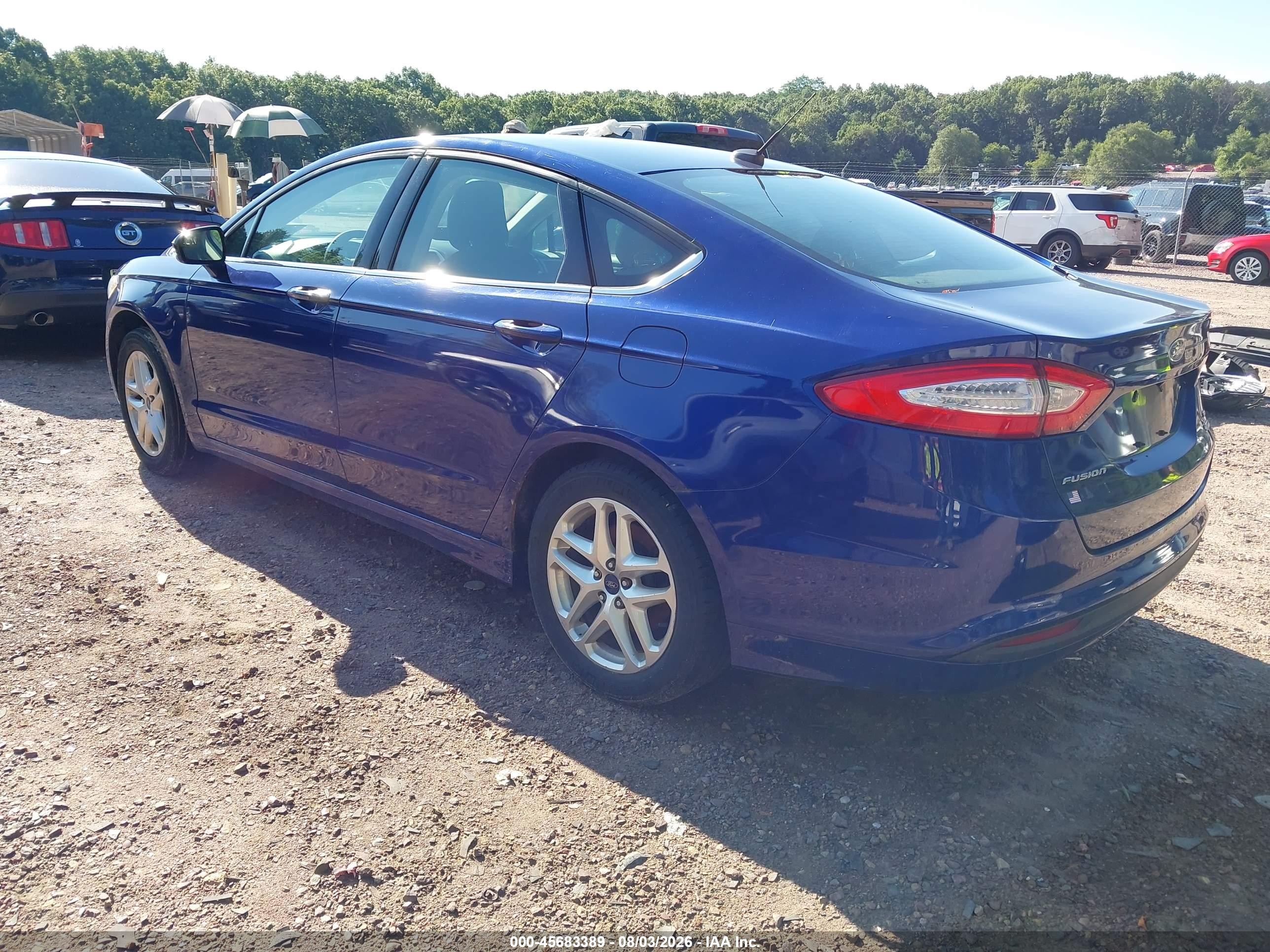 2014 Ford Fusion Se Синий vin: 1FA6P0HD2E5385266