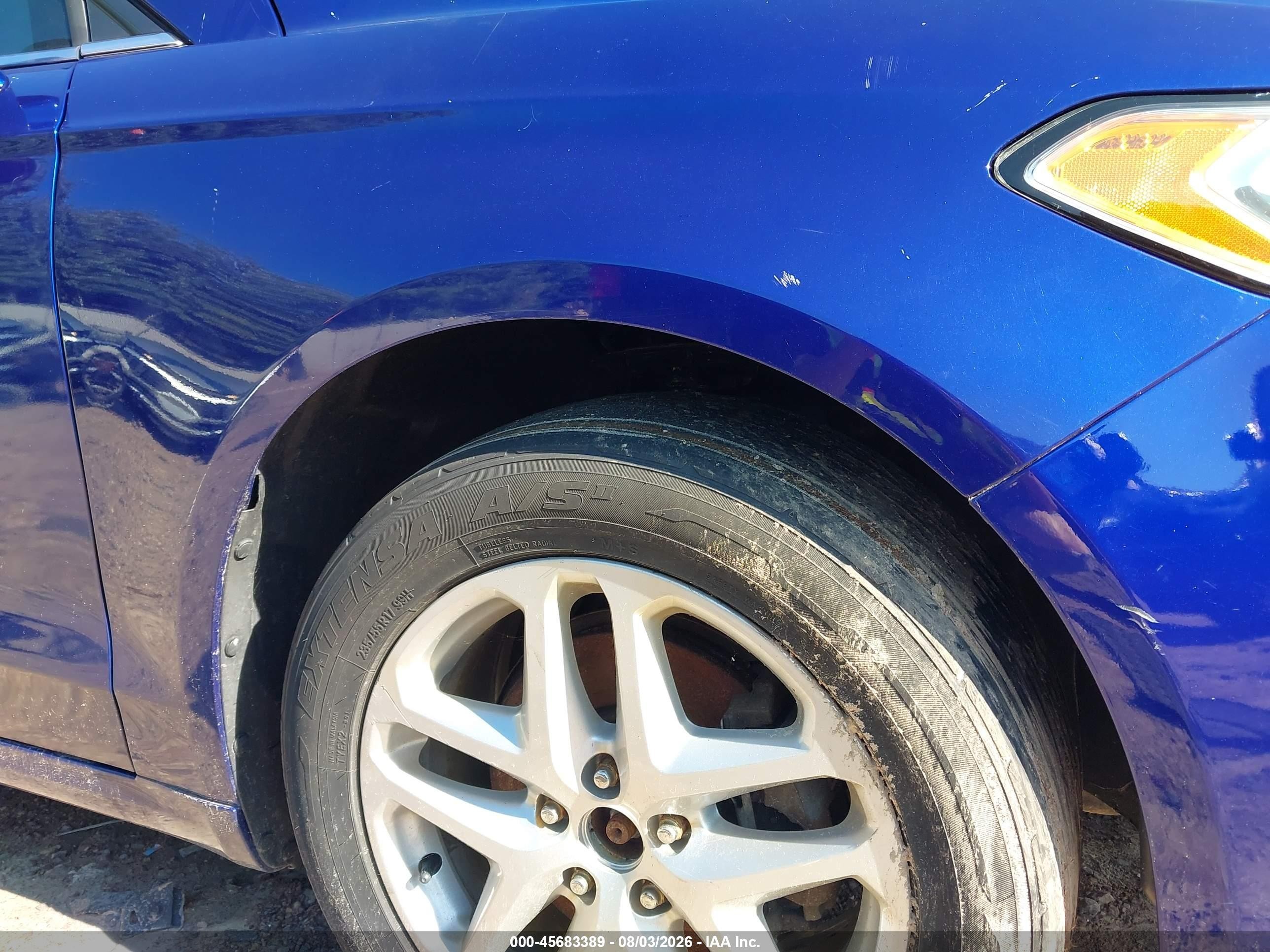 2014 Ford Fusion Se Синий vin: 1FA6P0HD2E5385266