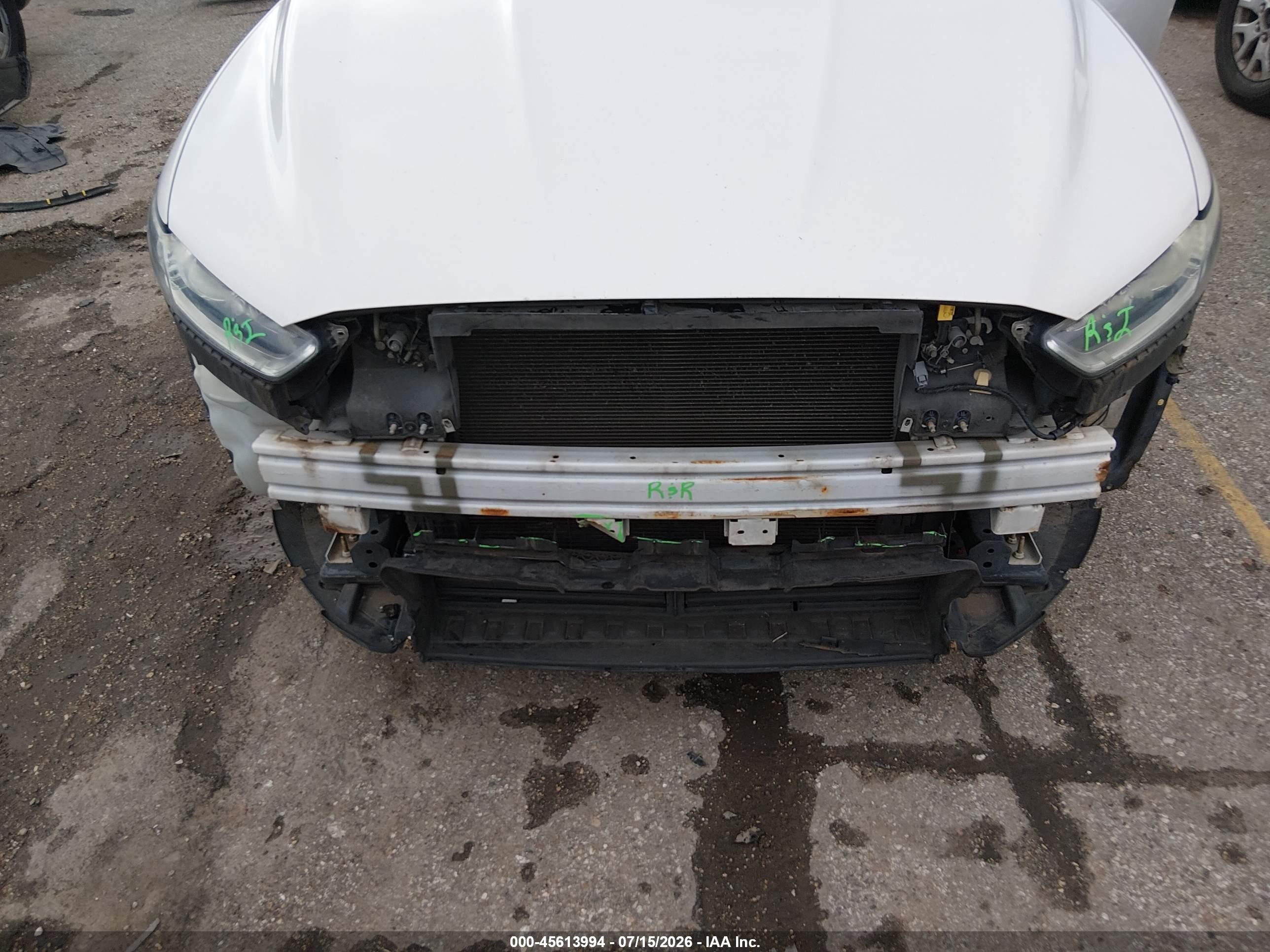 2014 Ford Fusion Se White vin: 1FA6P0HD2E5390418